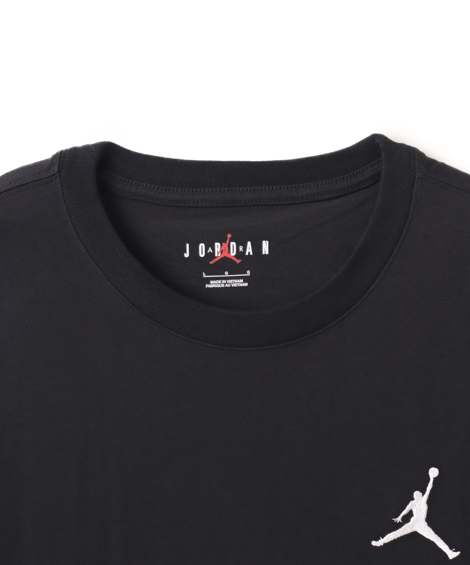 JORDAN BRAND M J JUMPMAN EMB SS CREW BLACKの画像