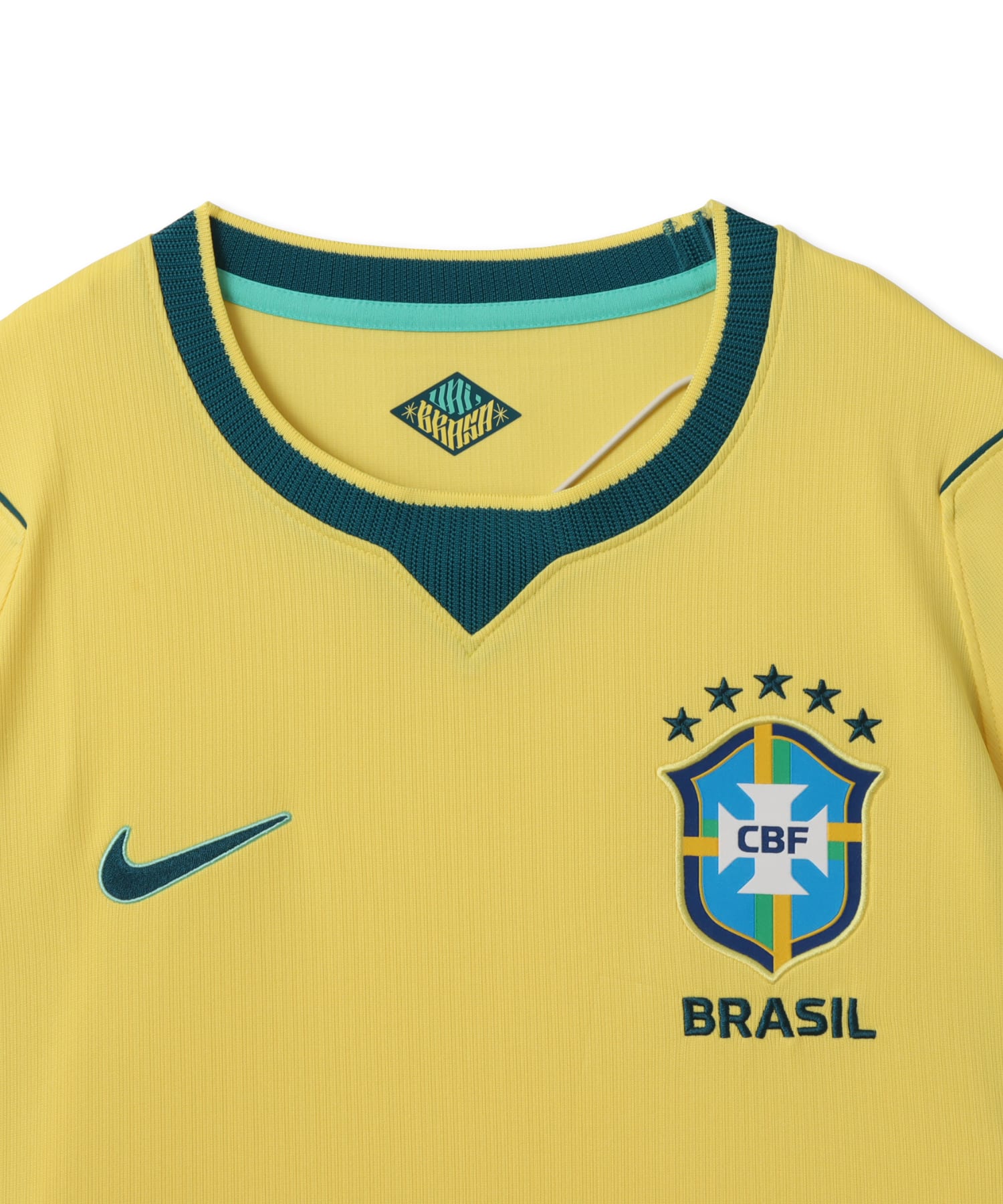 NIKE CBF M NK Dri-FIT Jersey SS Stadium Home CANARY/LIGHT MENTA/(GEODE TEAL) (NO SPONSOR)の画像