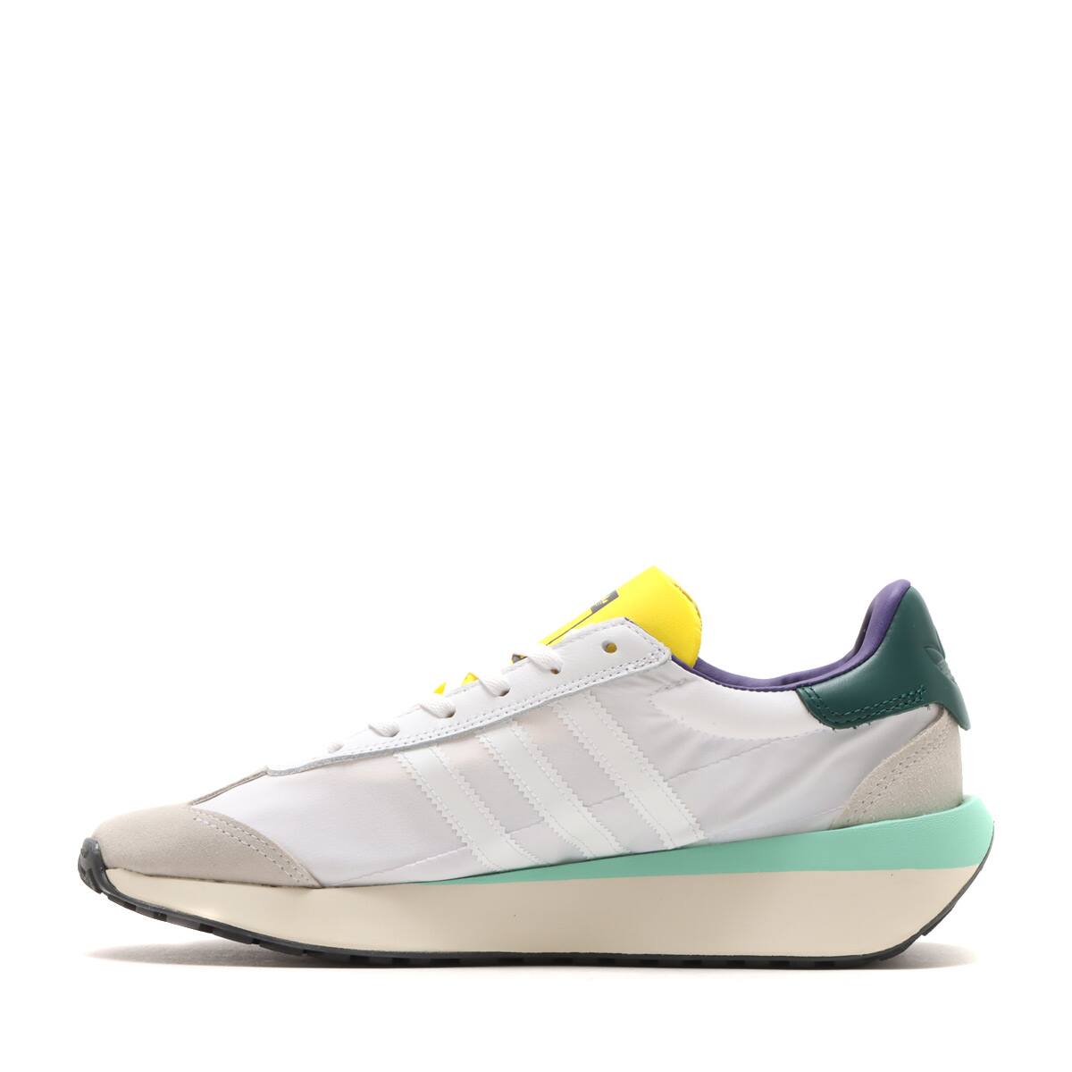 adidas COUNTRY XLG FOOTWEAR WHITE/CALLEGE GREEN/YELLOW 23FW-I