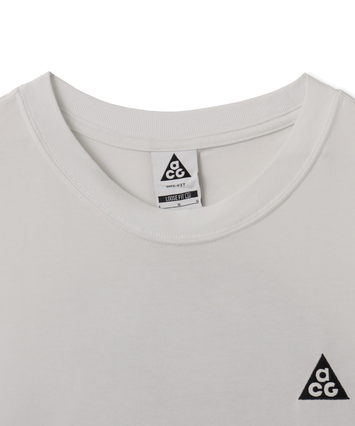 NIKE AS M ACG DF TEE LSE 12MO CAMP SUMMIT WHITEの画像