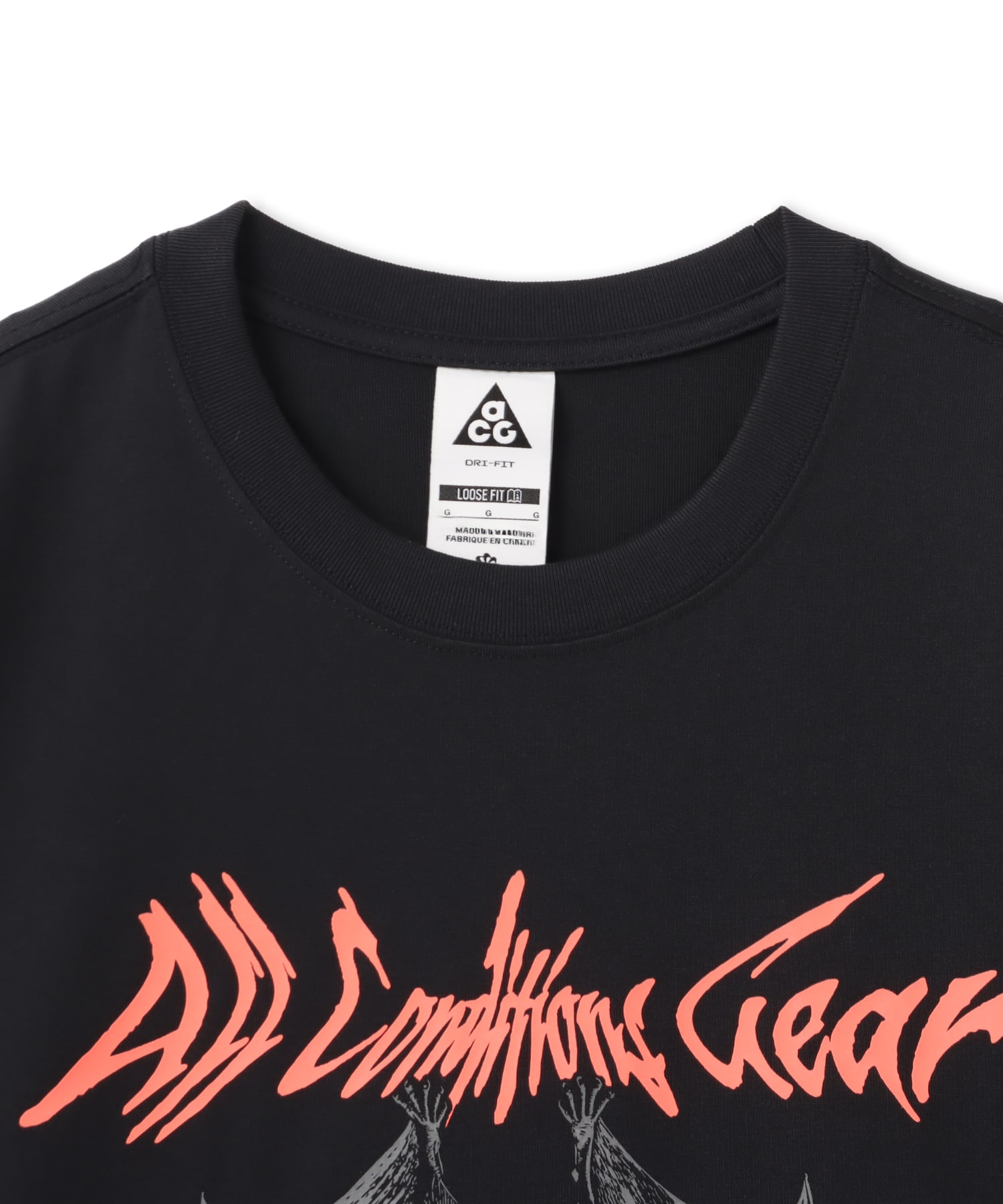 NIKE AS M ACG DF TEE LSE CAMP BATS BLACKの画像