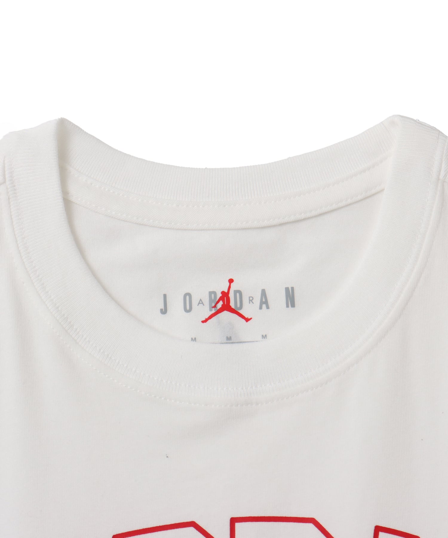 JORDAN BRAND AS W J BRK SS TMID GFX TEE BB WHITE/GYM RED/BLACKの画像