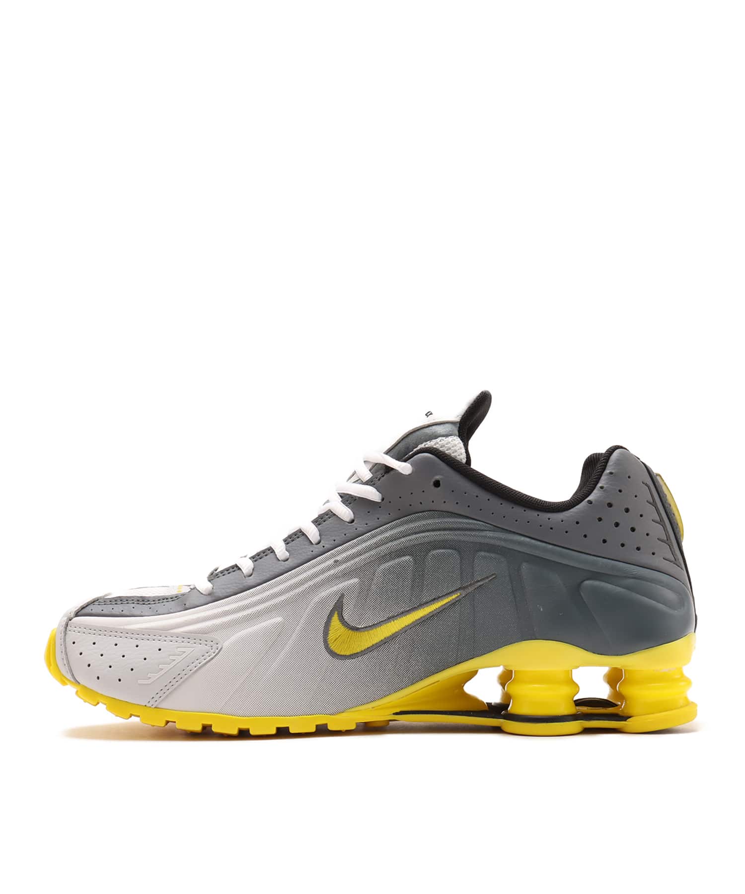 NIKE SHOX R4 SE VAST GREY/BRIGHT CITRON-LT GRAPHITEの画像