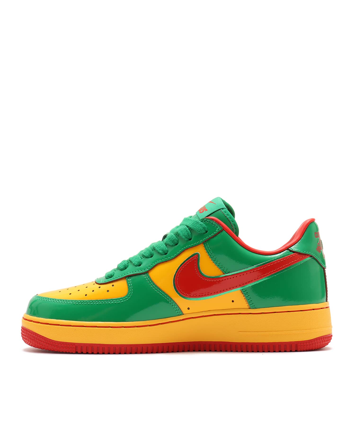 NIKE US FORCE 1 LUCKY GREEN/MYSTIC RED-UNIVERSITY GOLDの画像