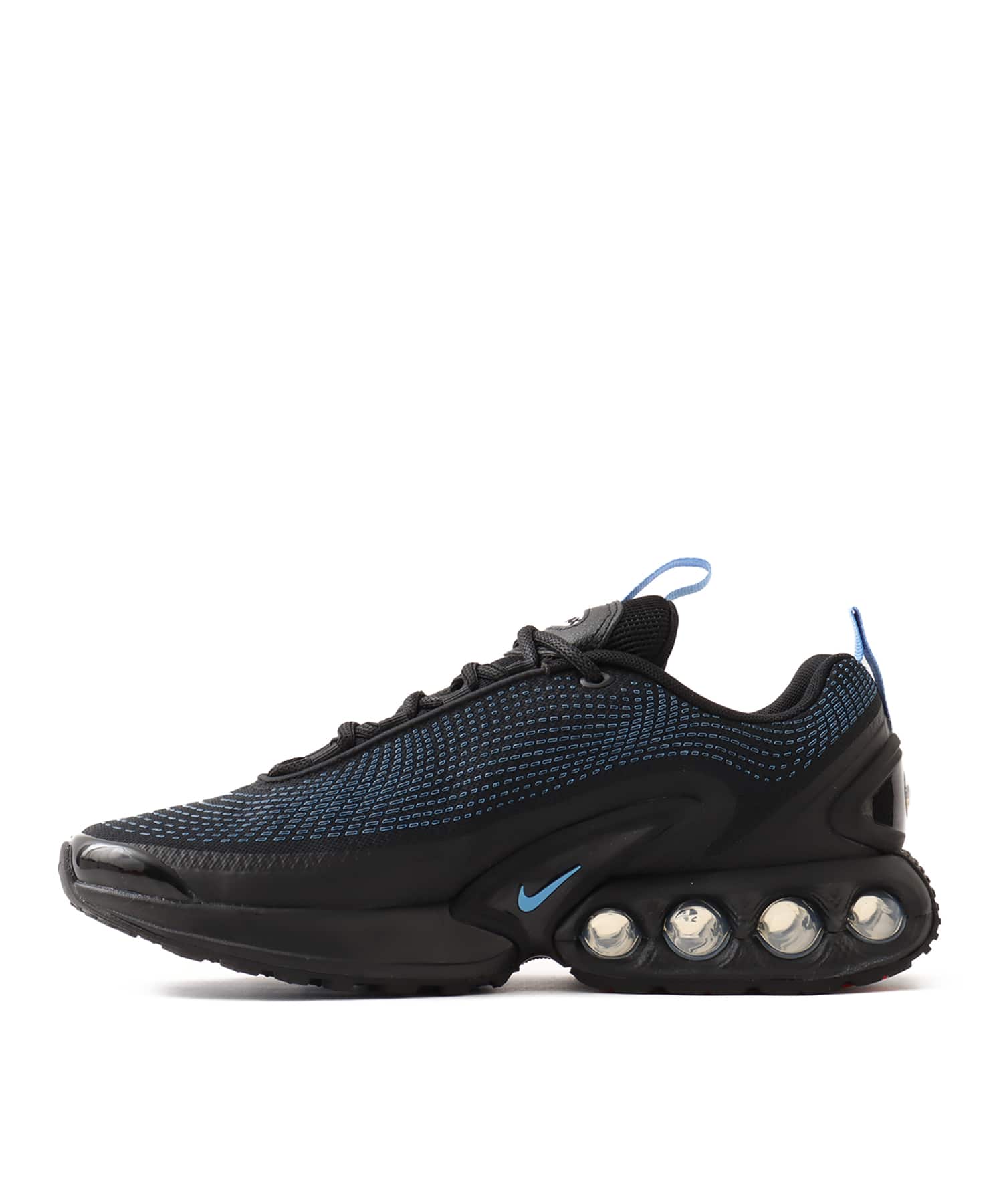 NIKE AIR MAX DN BLACK/UNIVERSITY BLUE-WOLF GREY-BLACKの画像