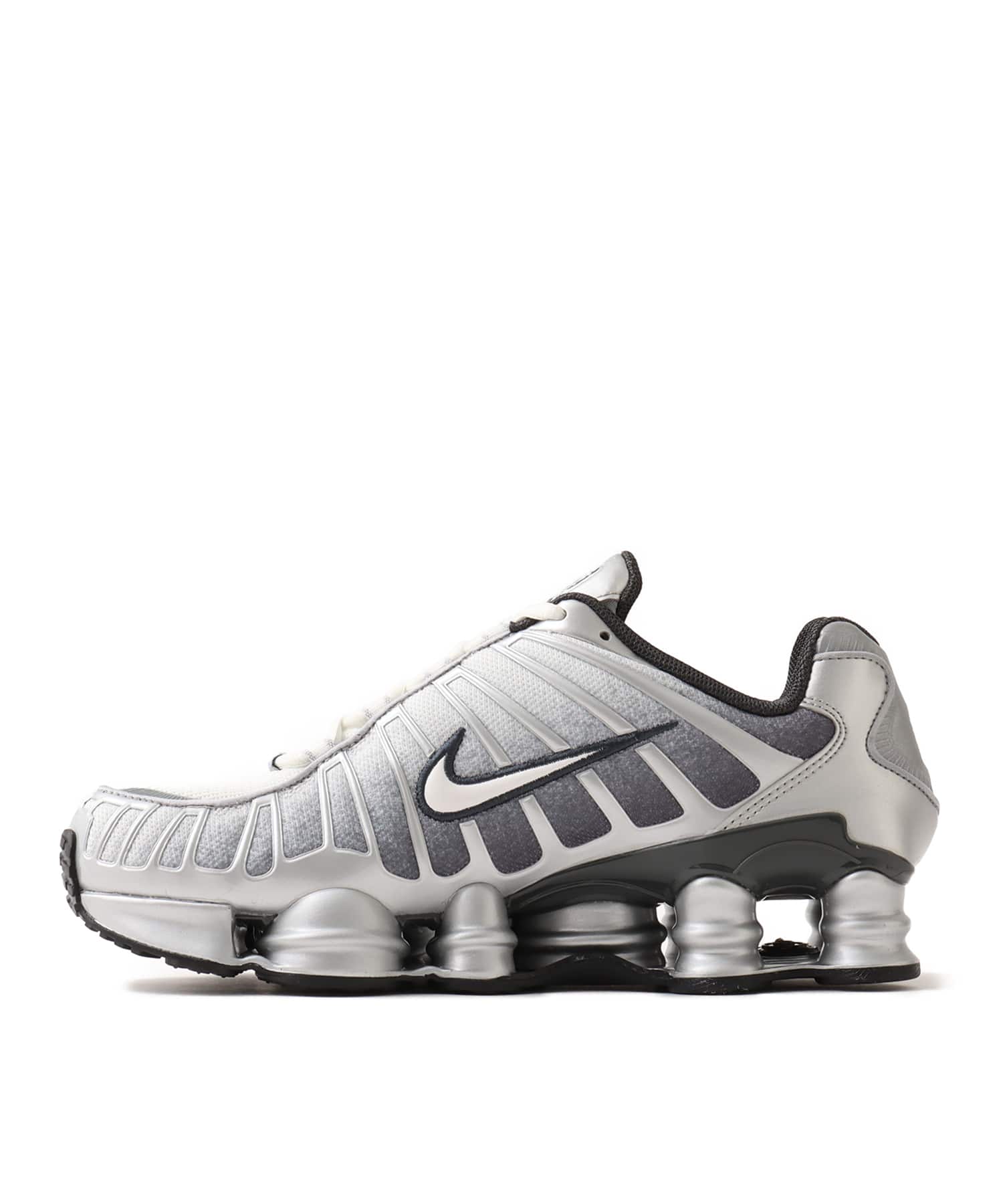 NIKE SHOX TL PRINT METALLIC SILVER/SUMMIT WHITE-WOLF GREYの画像
