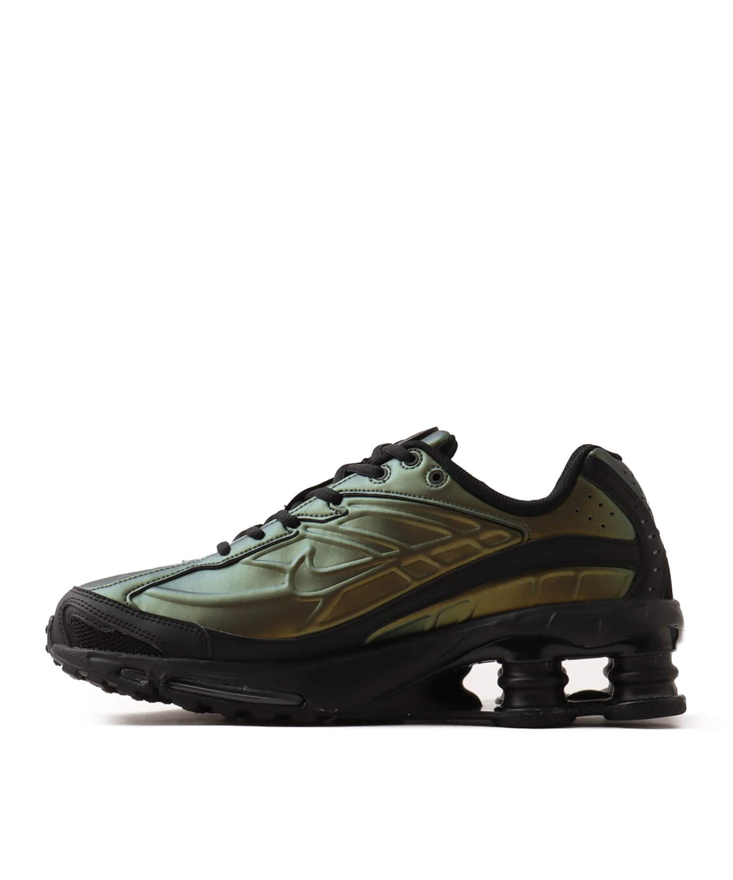 NIKE SHOX RIDE 2 BLACK/BLACK-OLIVE FLAK-METALLIC SILVERの画像