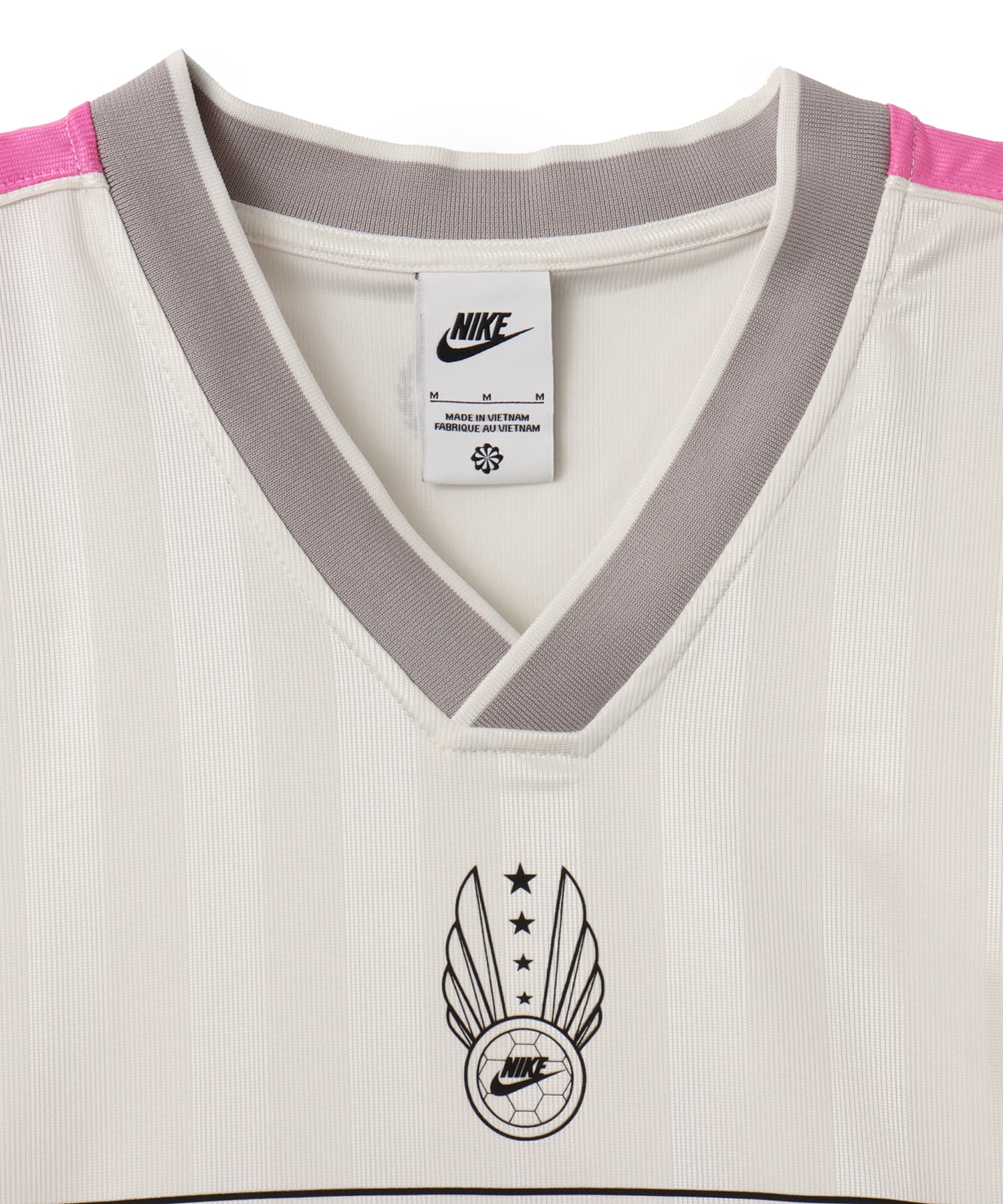 NIKE AS W NSW V NECK JERSEY SAIL/PLAYFUL PINK/COLLEGE GREY/BLACKの画像