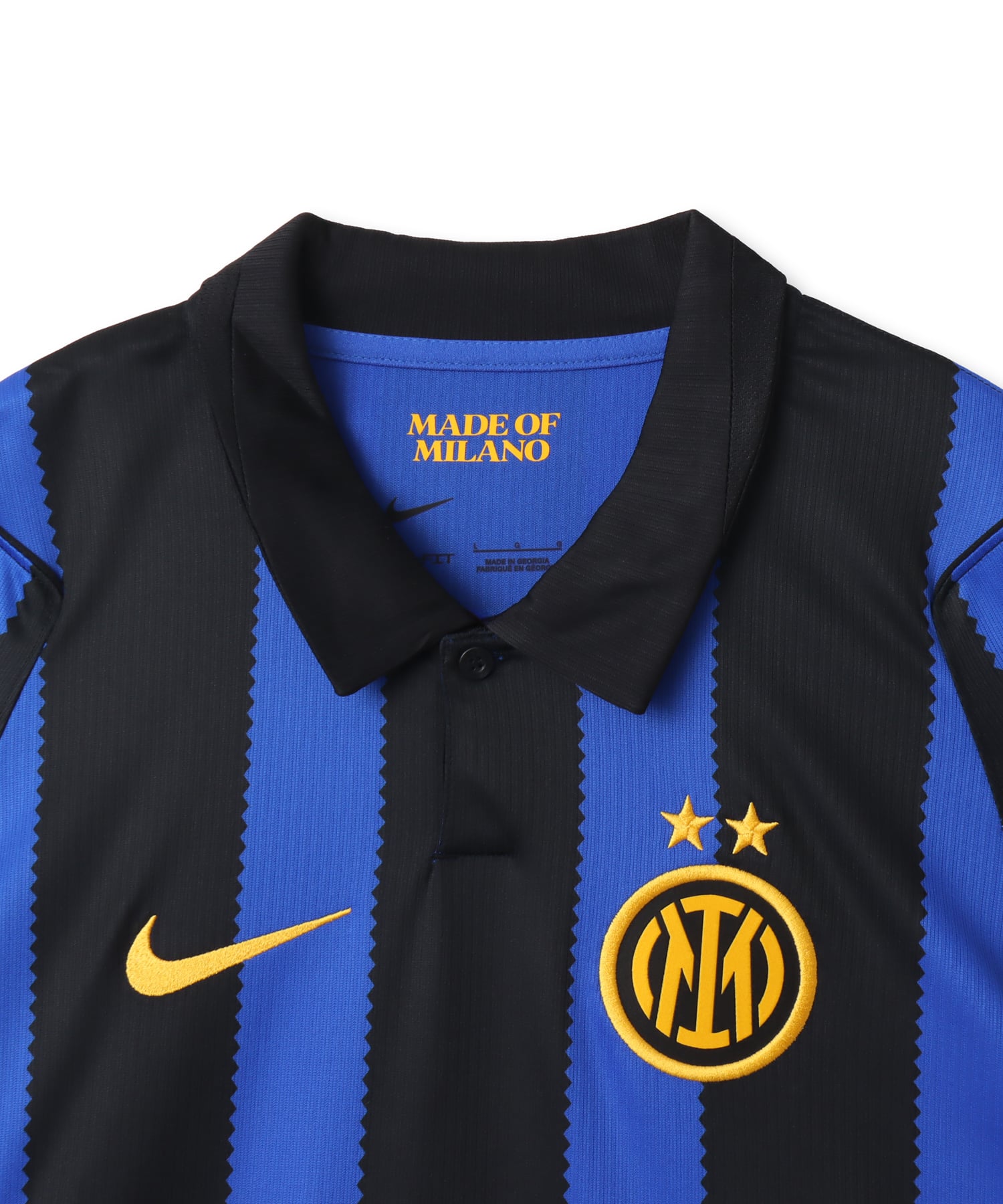 NIKE Inter Milano M NK Dri-FIT Jersey SS Stadium Home LYON BLUE/BLACK/(UNIVERSITY GOLD) (FULL SPONSOR)の画像