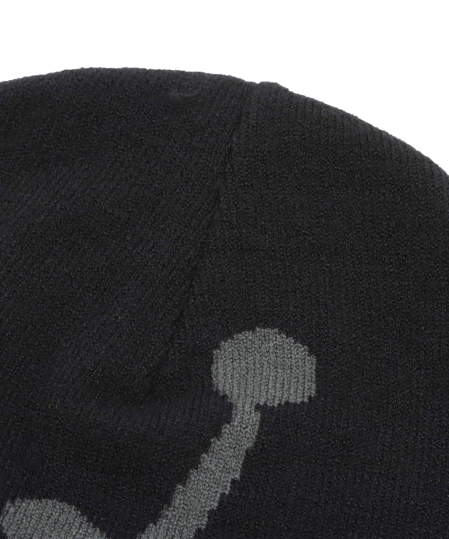 JORDAN BRAND U J PEAK BEANIE BRK BL GX BLACK/BLACK/BLACK/ANTHRACITEの画像