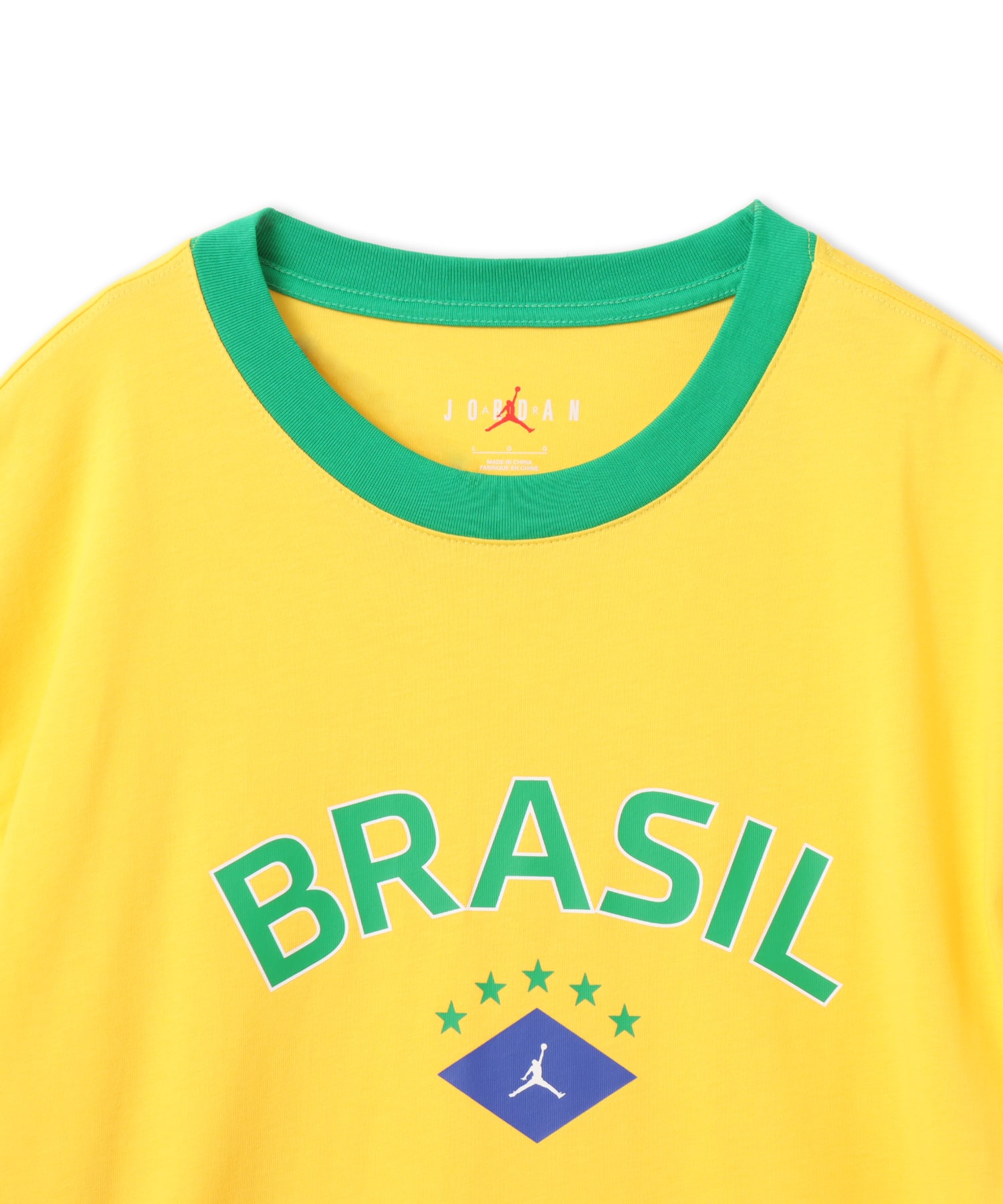 JORDAN BRAND M J 85 SS NVL GX CREW P6 VARSITY MAIZE/LUCKY GREENの画像