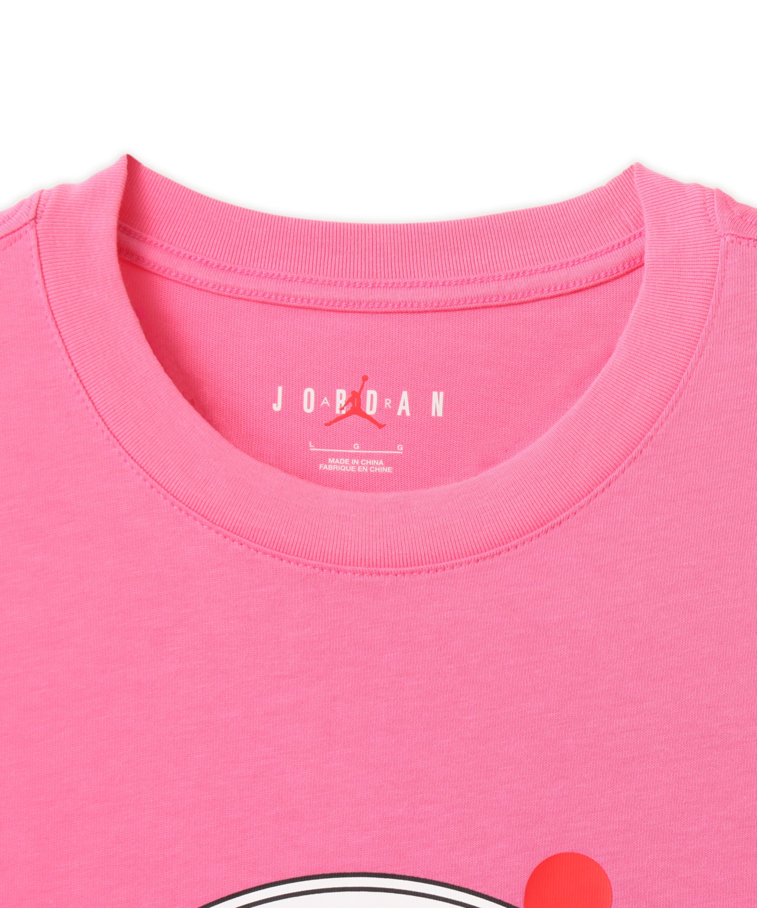 JORDAN BRAND M J AJ FLT CLB SS CREW PINKSICLE/(UNIVERSITY RED)の画像