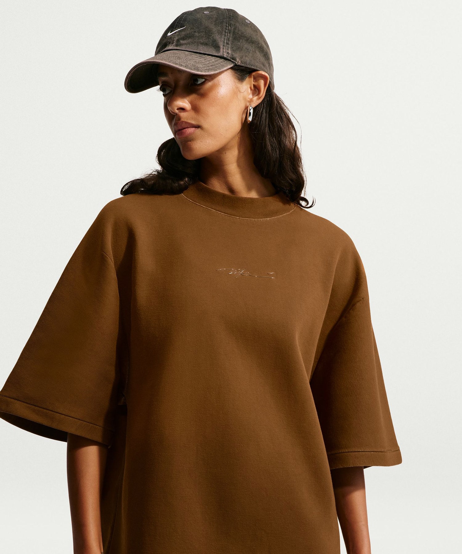 NIKE W NRG NK SS TOP CACAO WOWの画像