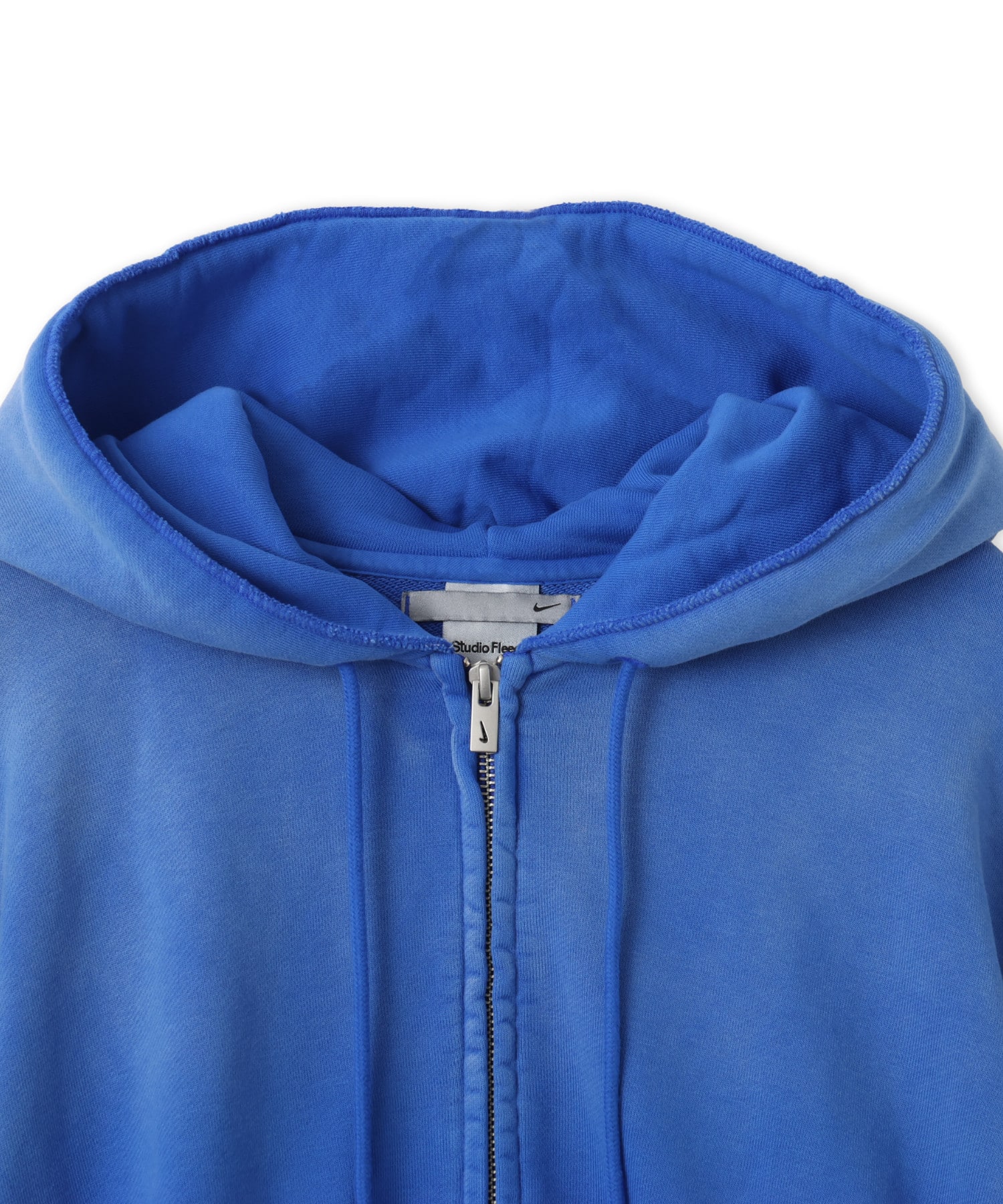 NIKE W NRG NK STUDIO FLEECE HOODIE BLUEの画像