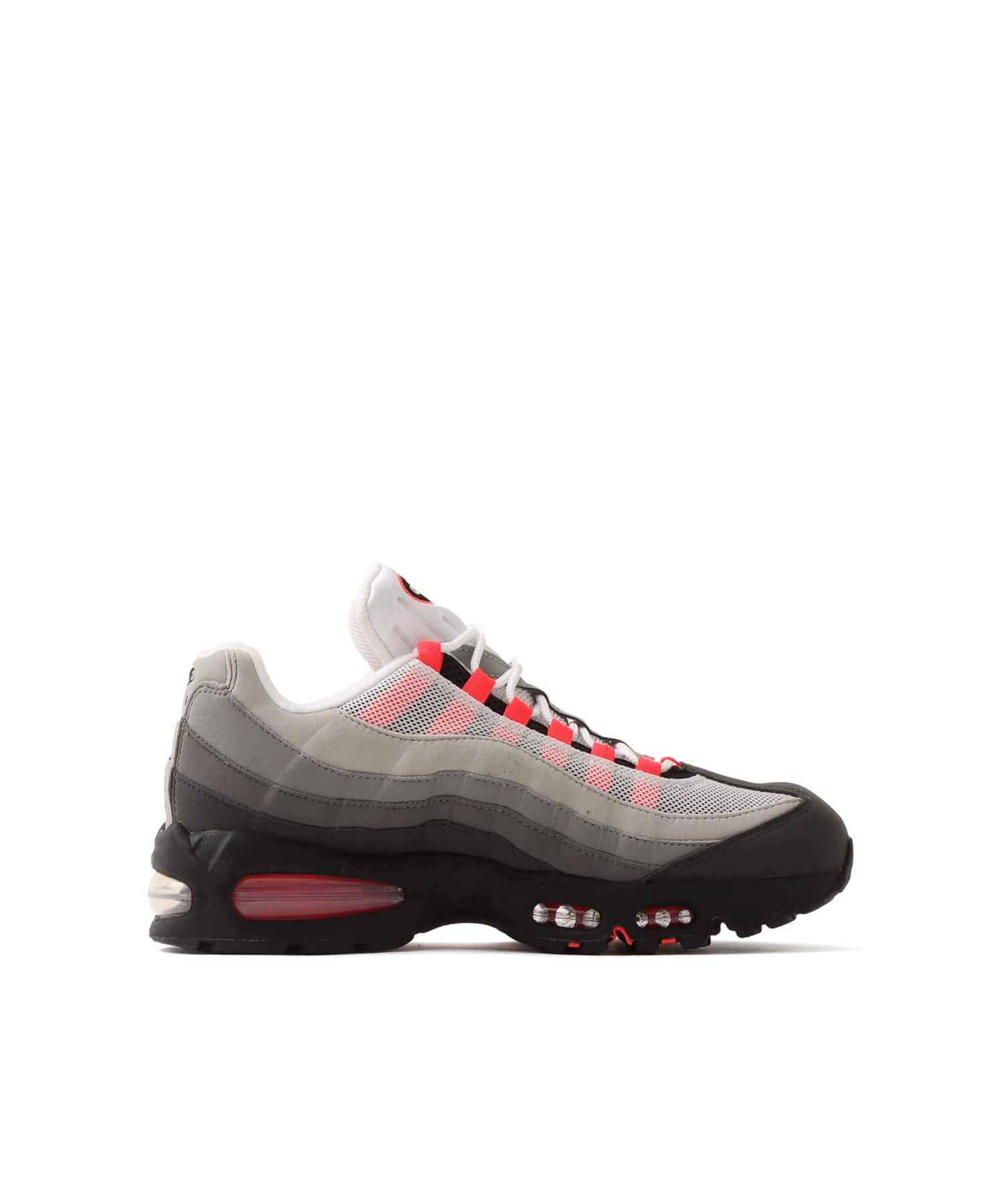 NIKE AIR MAX 95 BIG BUBBLE BLACK/SOLAR RED-MEDIUM ASH-DK PEWTERの画像