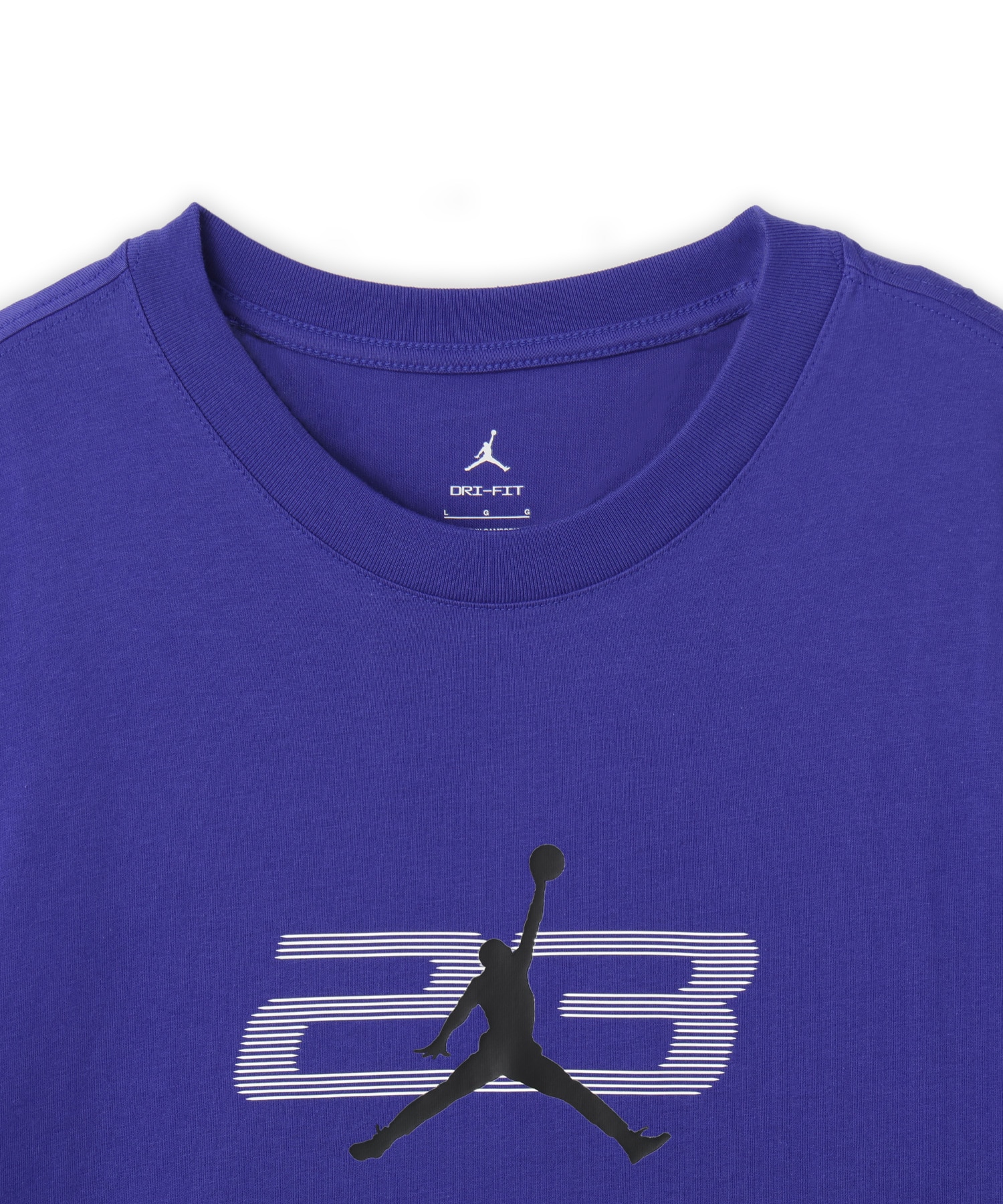 JORDAN BRAND M J DF SPRT GFX SS CREW 3 PURPLEの画像