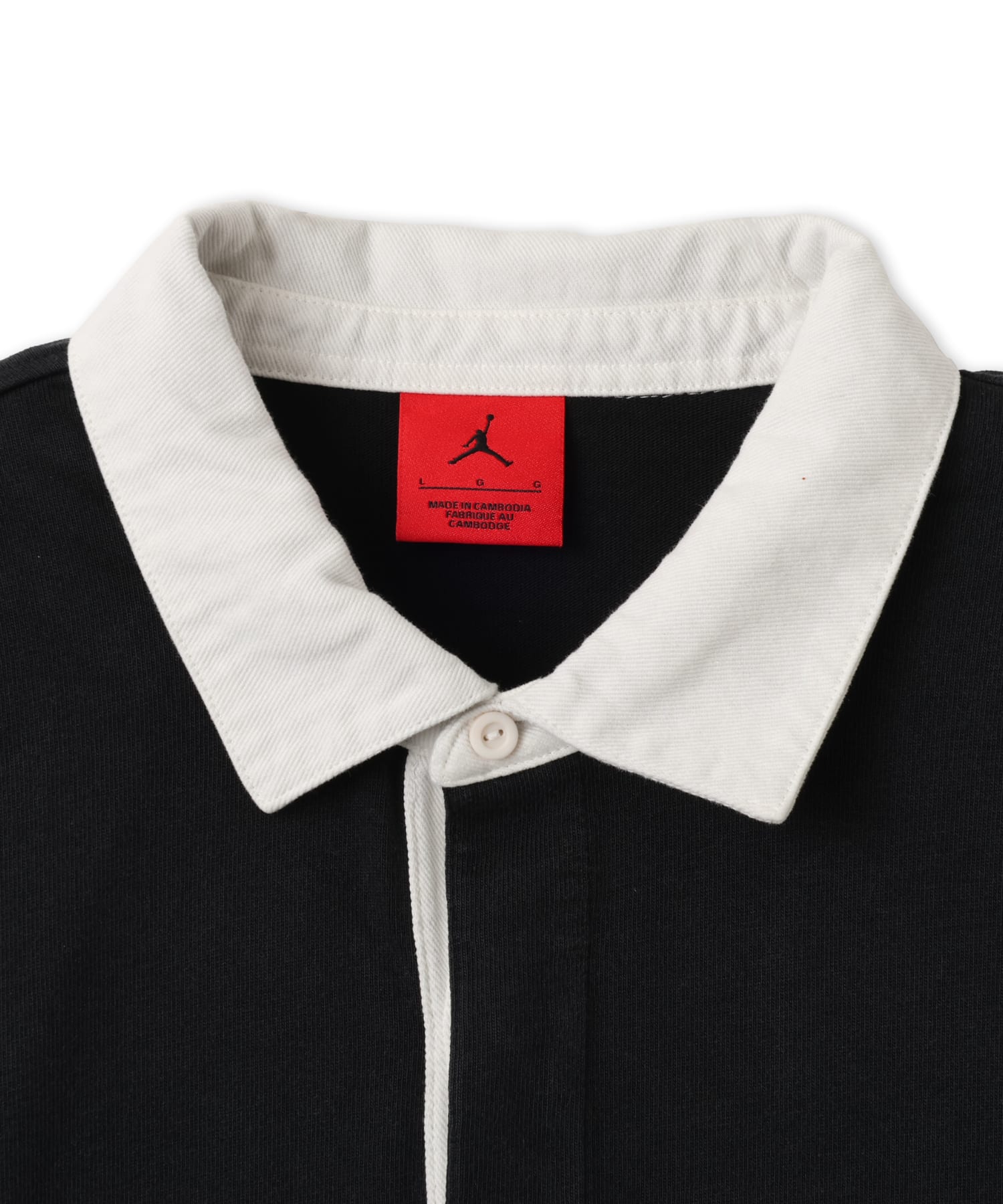 JORDAN BRAND M J FLT ESS RUGBY TOP BLACKの画像