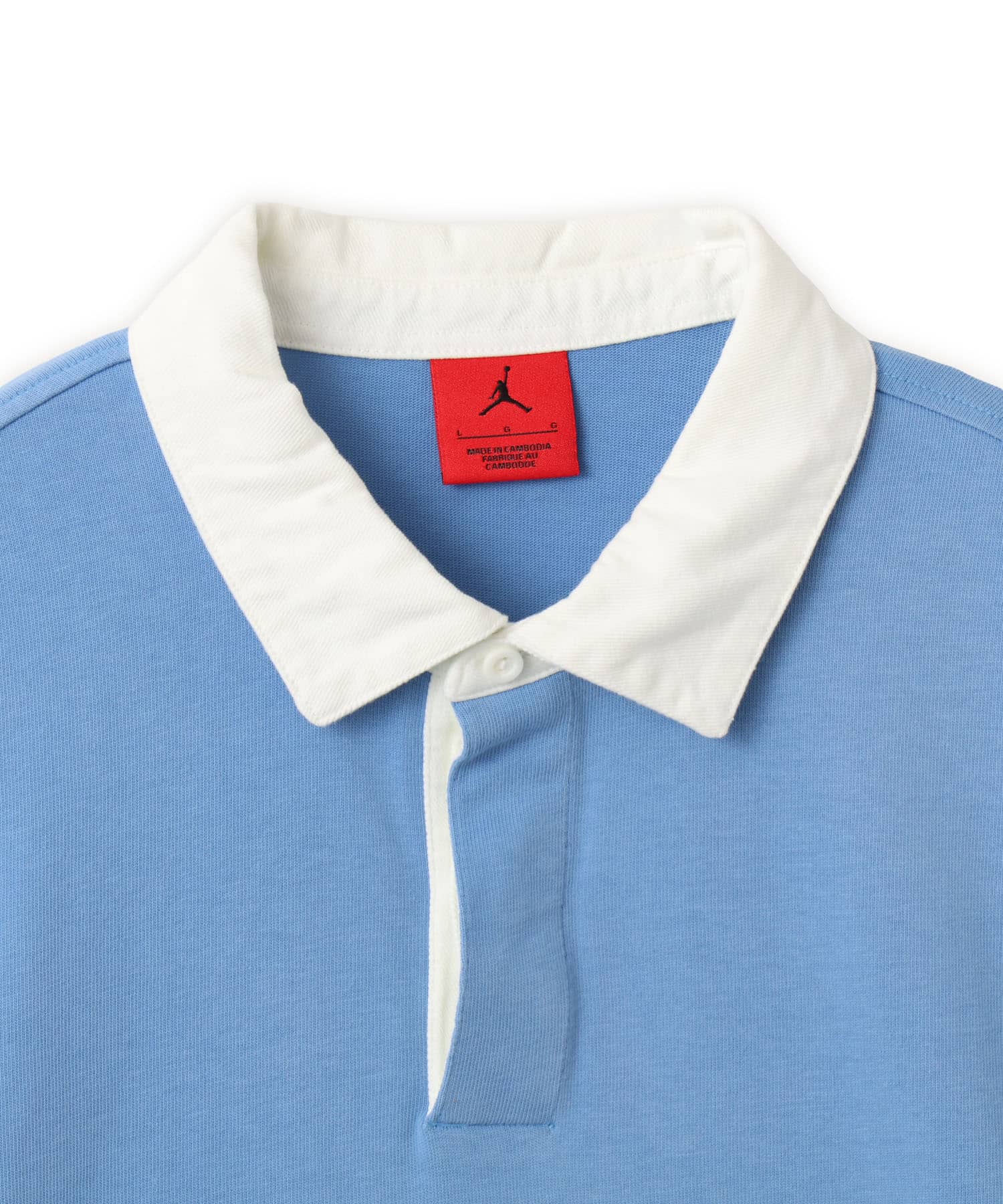 JORDAN BRAND M J FLT ESS RUGBY TOP BLUEの画像