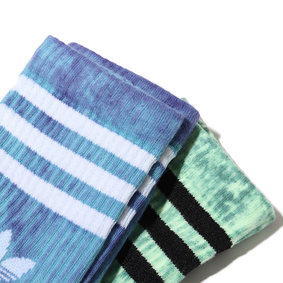 adidas TIEDYE SOCK 2P PACK PREBLU/NGTFLA/SEGRSP 24SS-Iの画像