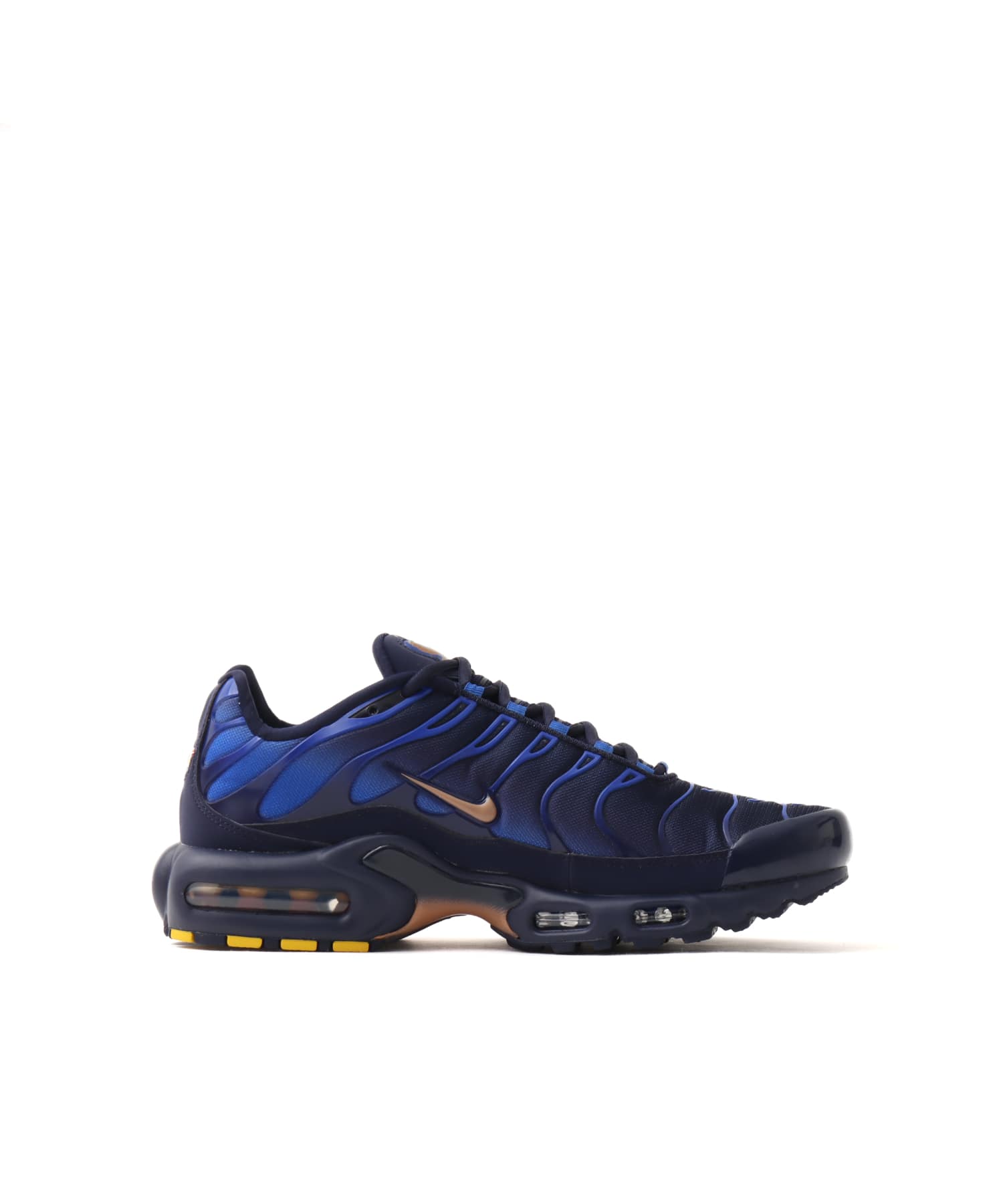 NIKE AIR MAX PLUS OG BLACKENED BLUE/METALLIC COPPERの画像