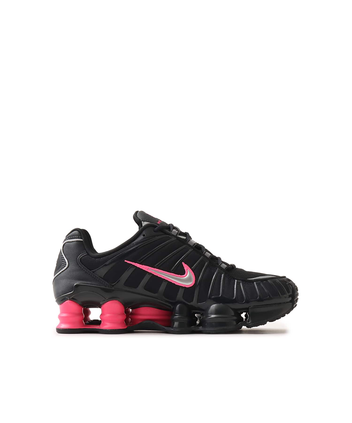 NIKE W SHOX TL OFF NOIR/METALLIC SILVER-HYPER PINKの画像