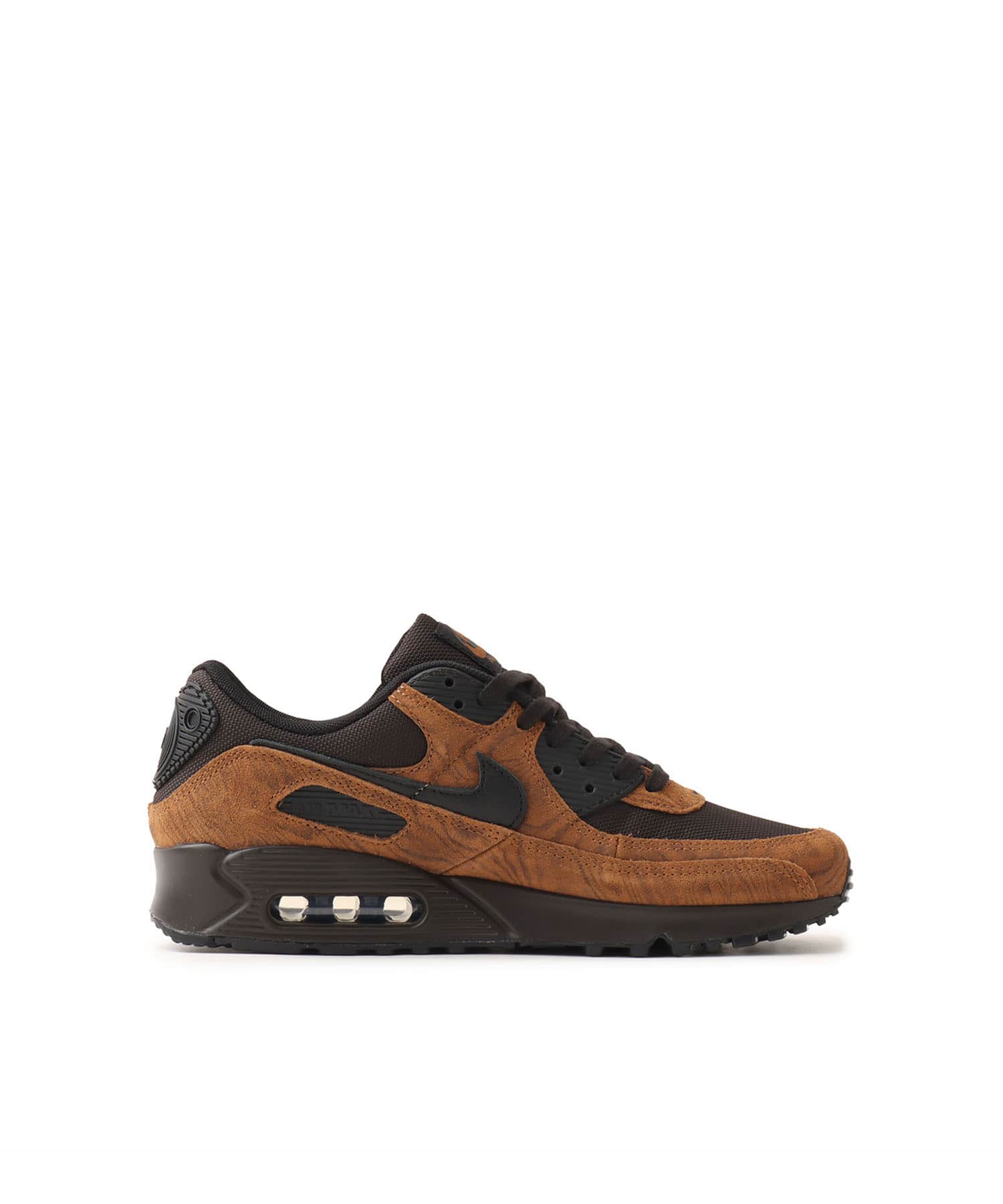 NIKE AIR MAX 90 PRM LT BRITISH TAN/BLACK-VELVET BROWNの画像