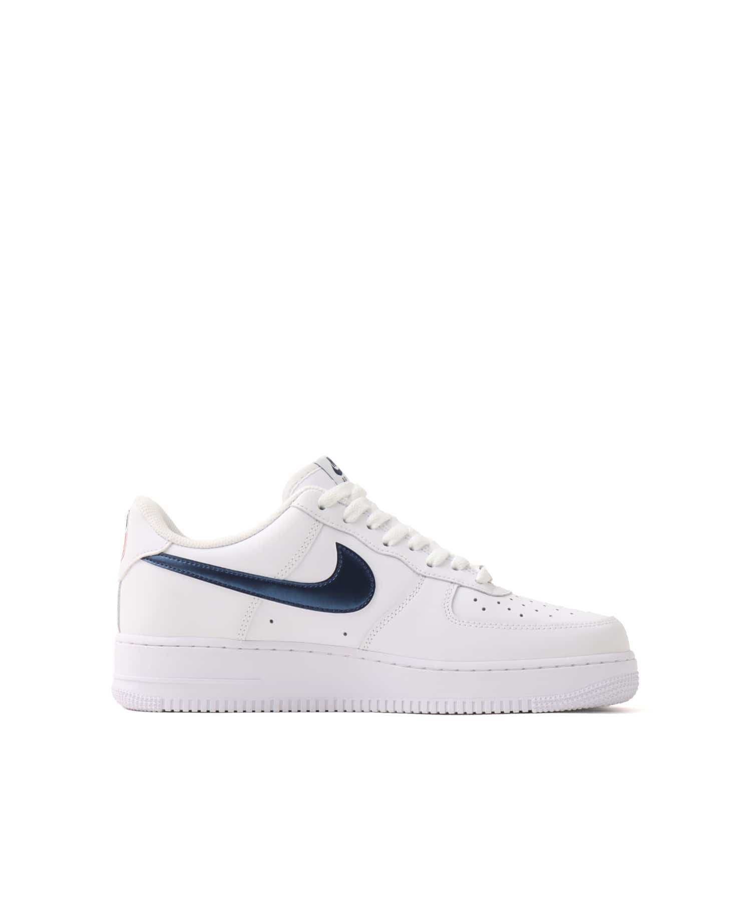 NIKE AIR FORCE 1 '07 LV8 WHITE/MIDNIGHT NAVY-UNIVERSITY REDの画像