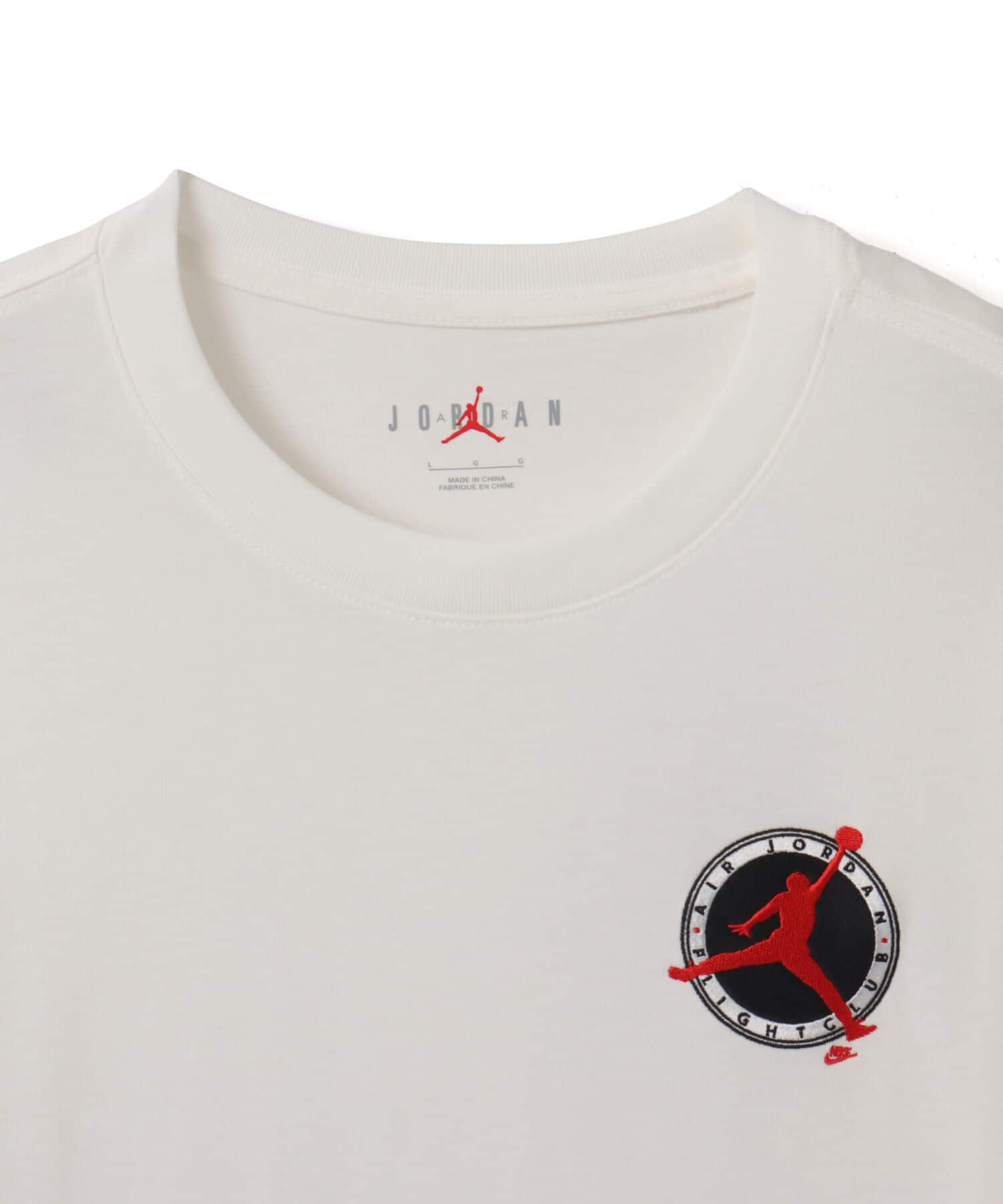 JORDAN BRAND M J FLT CLUB LBR SS CREW WHITEの画像