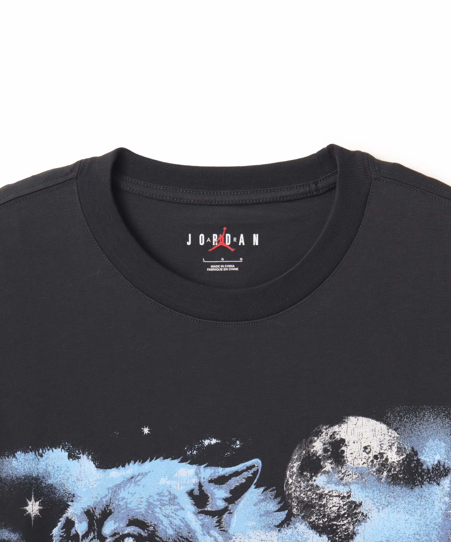 JORDAN BRAND M J NC HOWL GFX SS CREW OFF NOIRの画像