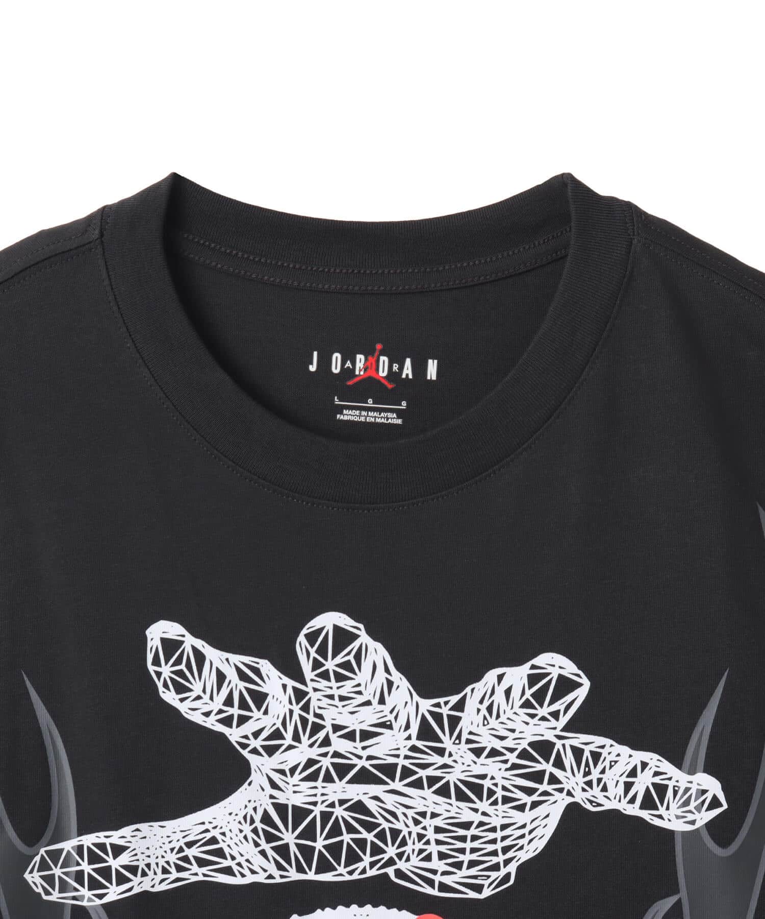 JORDAN BRAND M J HANDS GFX SS CREW BLACKの画像