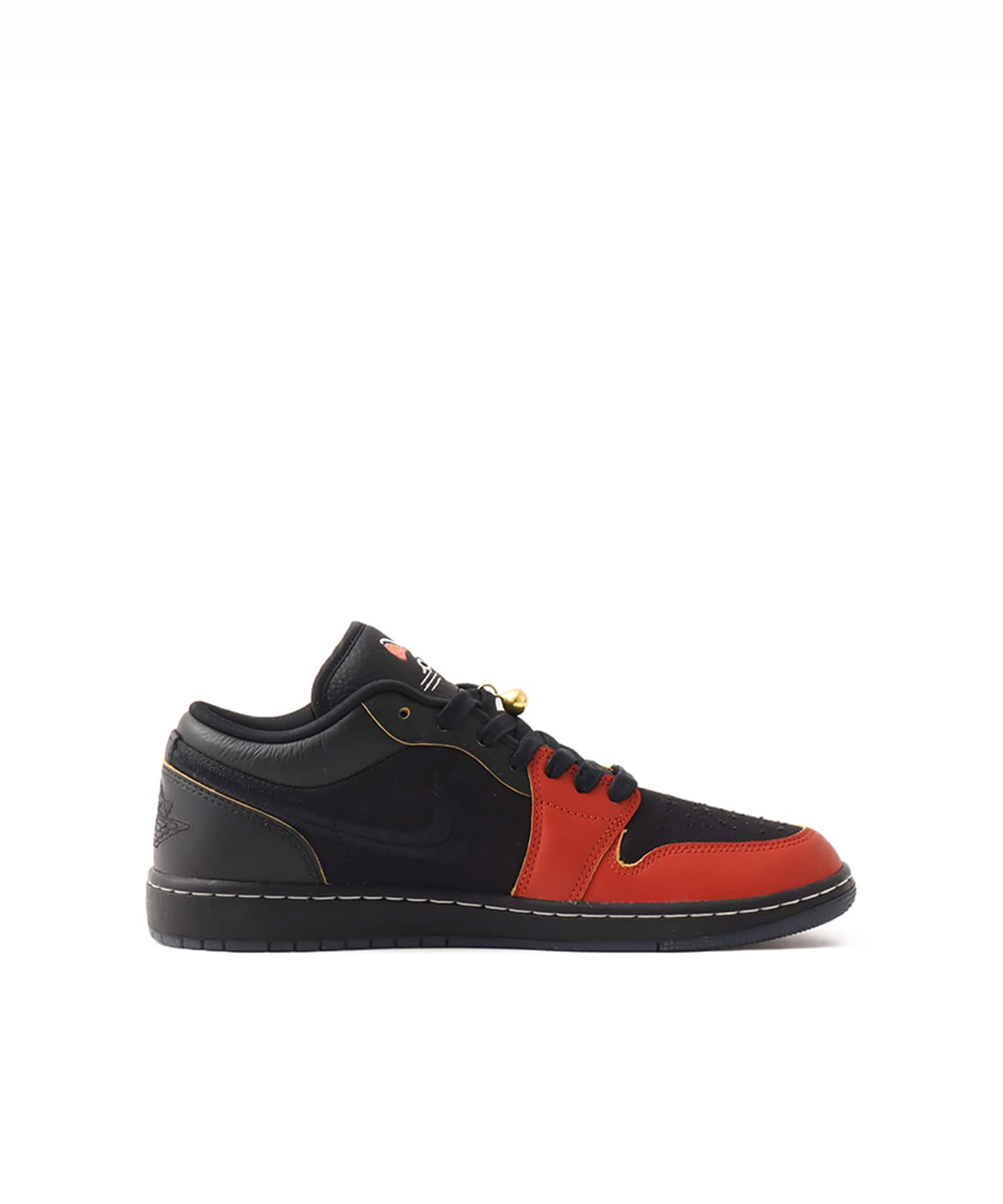 JORDAN BRAND AIR JORDAN 1 LOW SE BLACK/BLACK-DRAGON RED-BLACKの画像