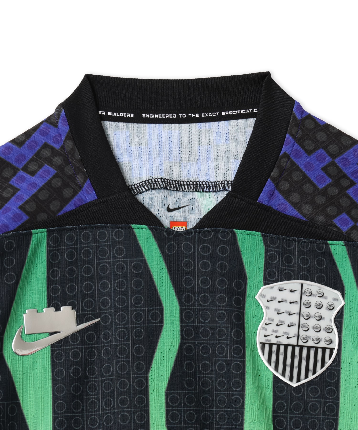NIKE X LEGO COL AEROFIT F JSY BLACK/(LT LIQUID LIME)の画像