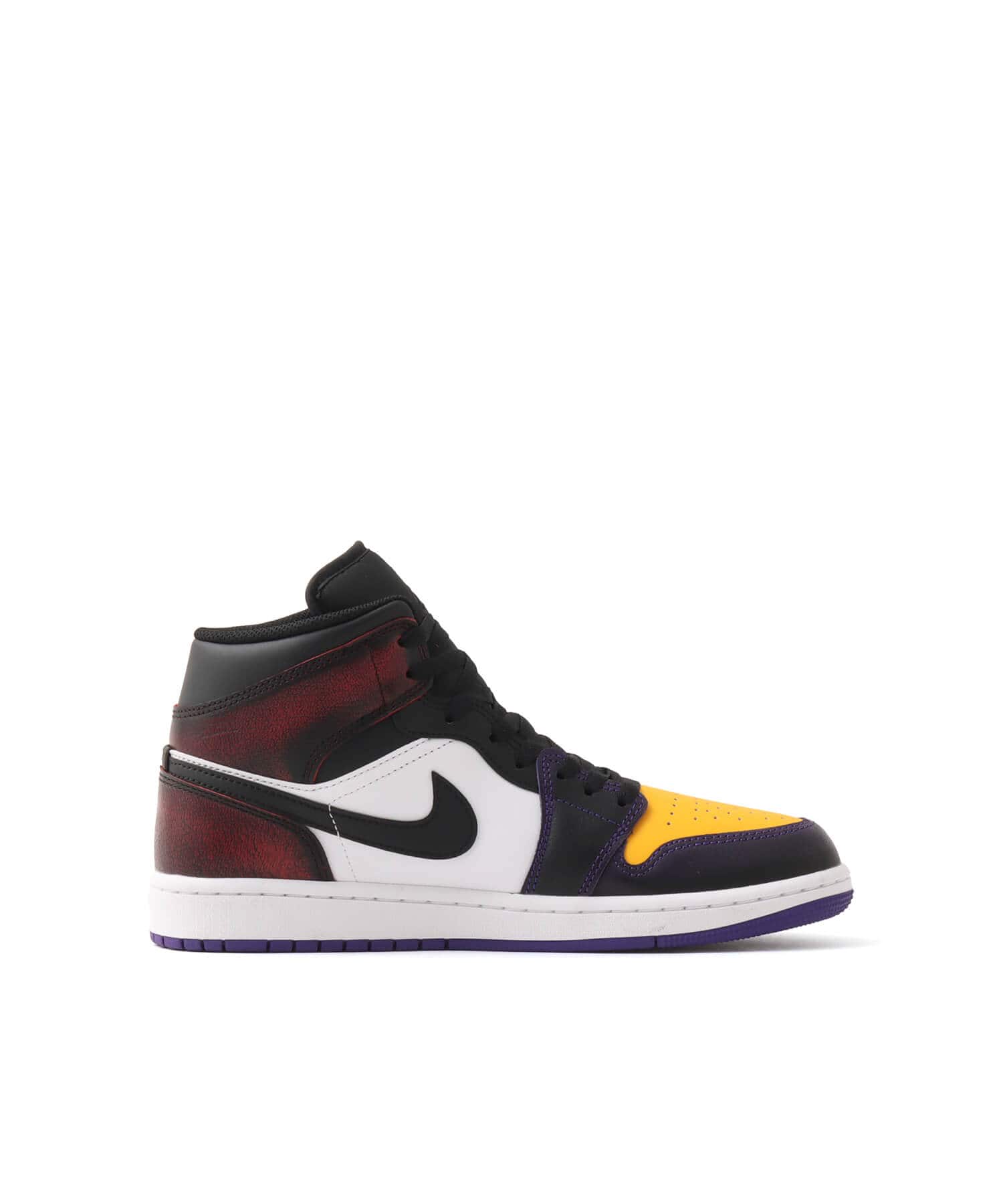 JORDAN BRAND AIR JORDAN 1 MID SE TRUE RED/BLACK-WHITE-COURT PURPLEの画像
