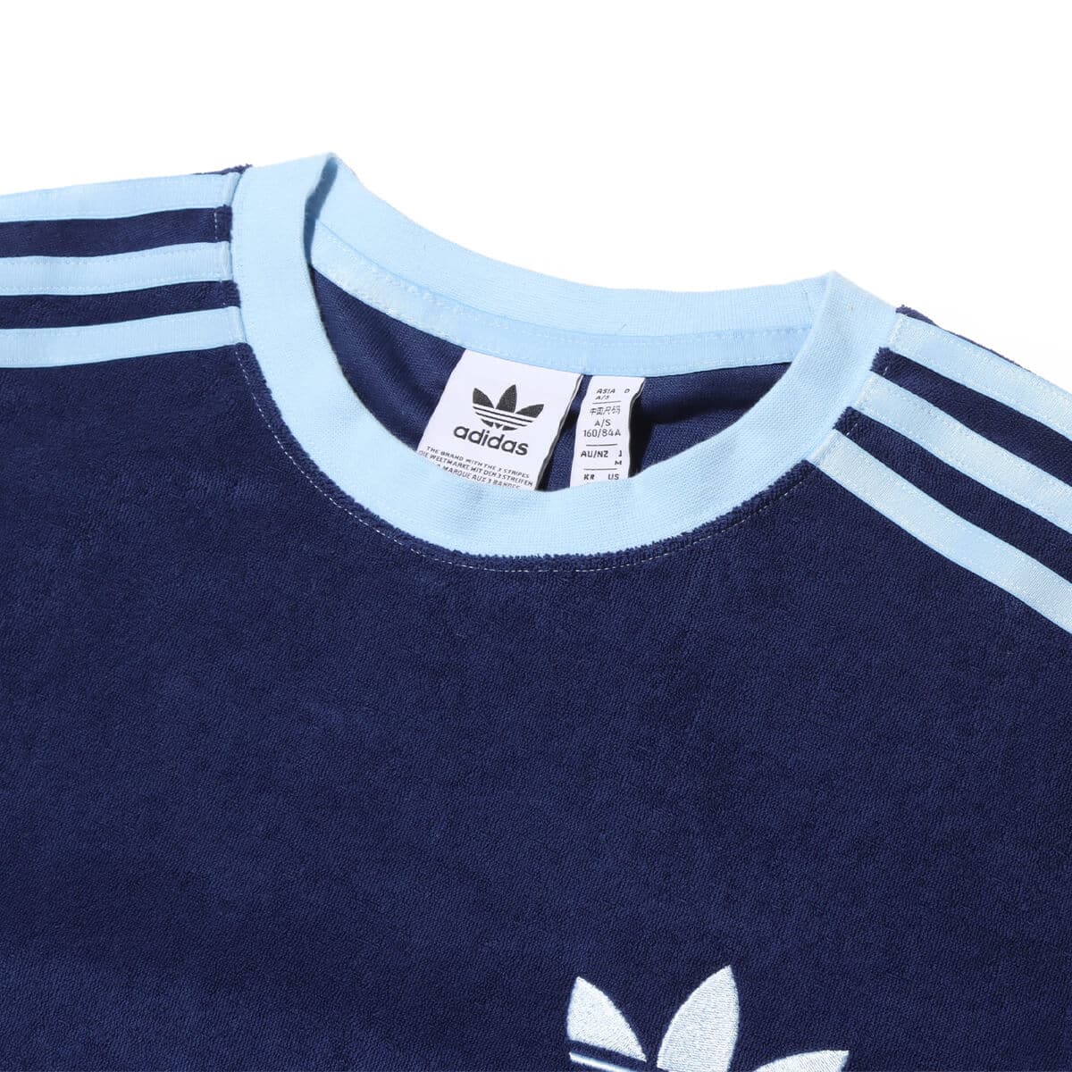 adidas TERRY 3STRIPES TEE DKBLUE 24SS-I