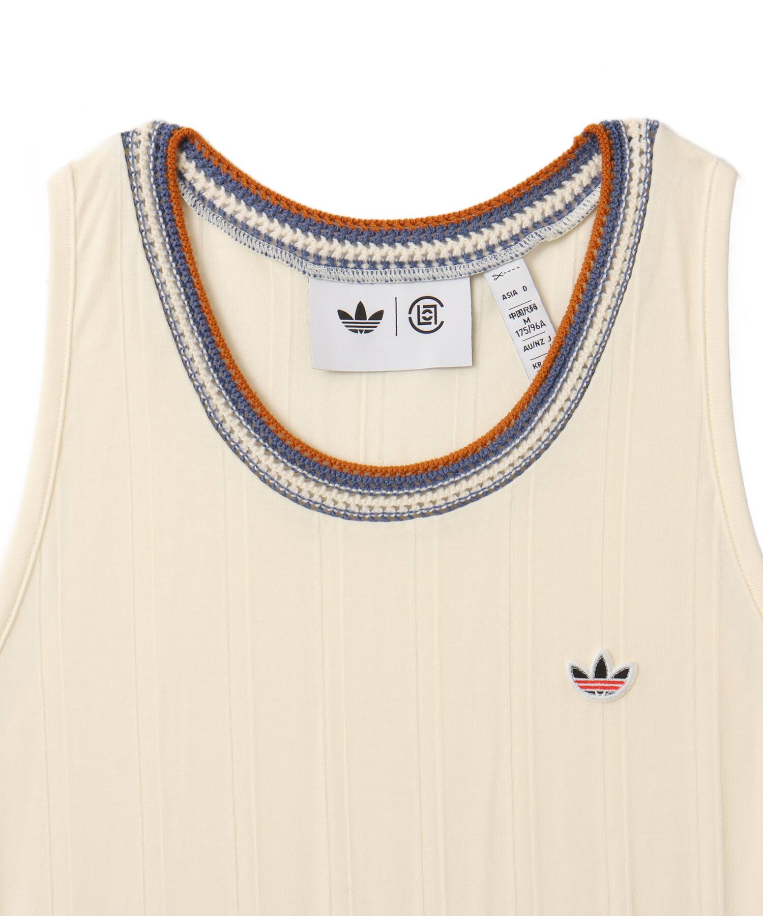 adidas CLOT RIB TANK BY EDISON CHEN クリームホワイトの画像