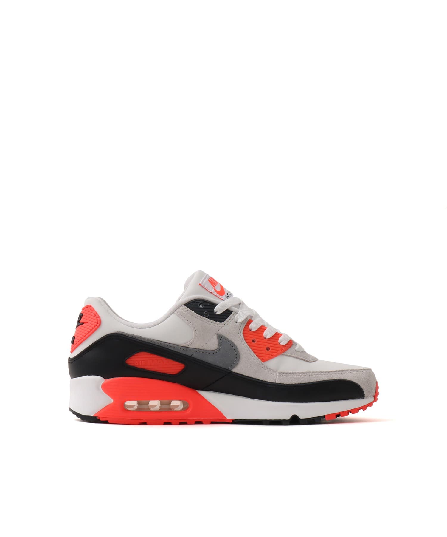 NIKE AIR MAX 90 QS WHITE/PARTICLE GREY-LT SMOKE GREY-BLACKの画像