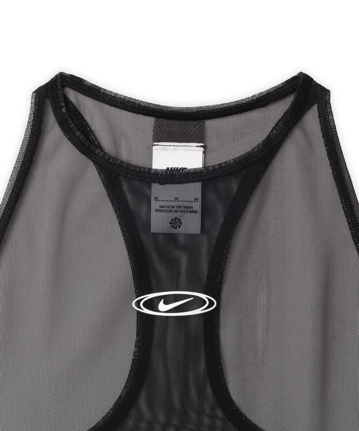 NIKE AS W NK STREET GFX SHEER TANK BLACKの画像