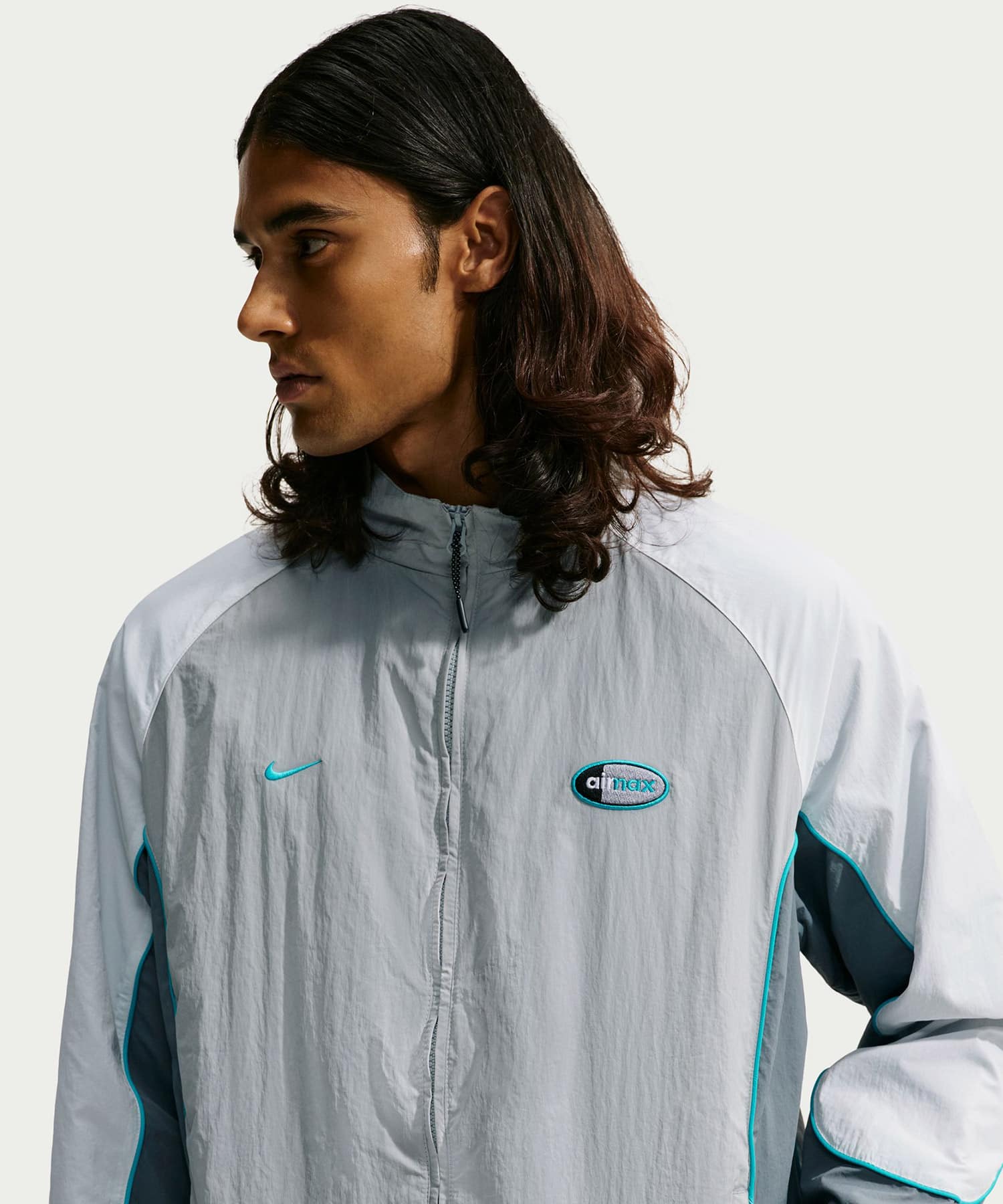 NIKE M NSW AIR MAX 95 WVN JKT GRAYの画像