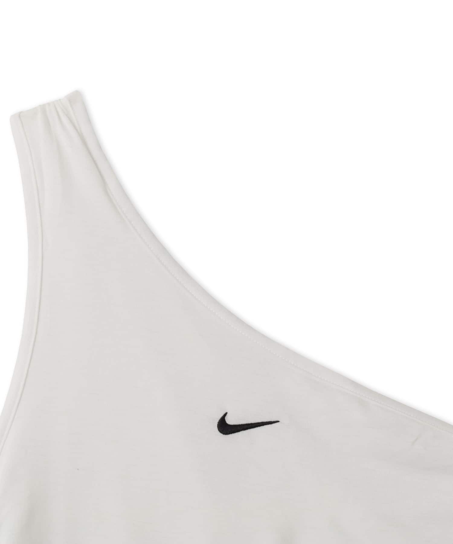 NIKE AS W NK ASSYM ONE SHOULDER TAN WHITEの画像