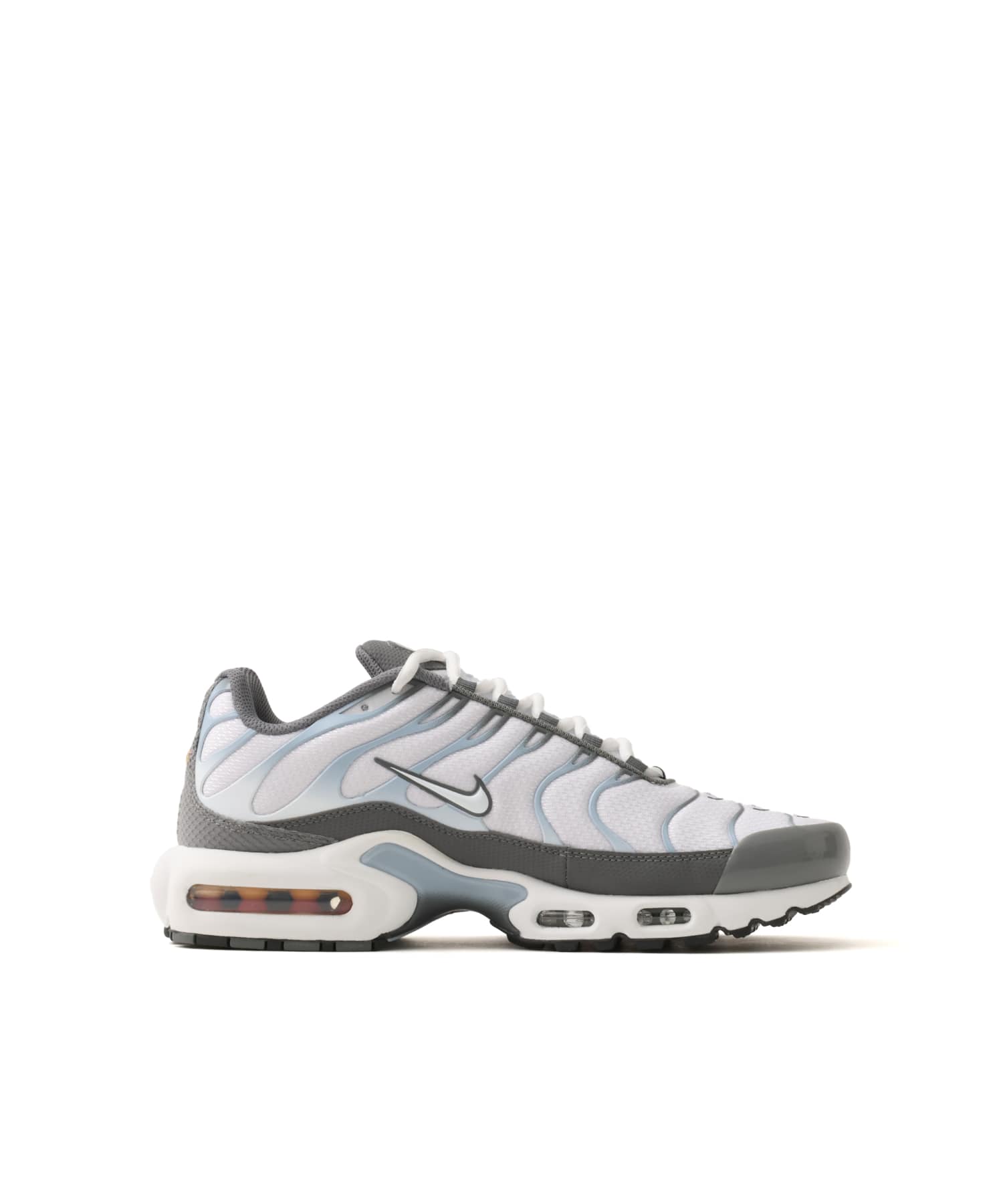 NIKE AIR MAX PLUS SMOKE GREY/WHITE-LT ARMORY BLUE-DK SMOKE GREYの画像