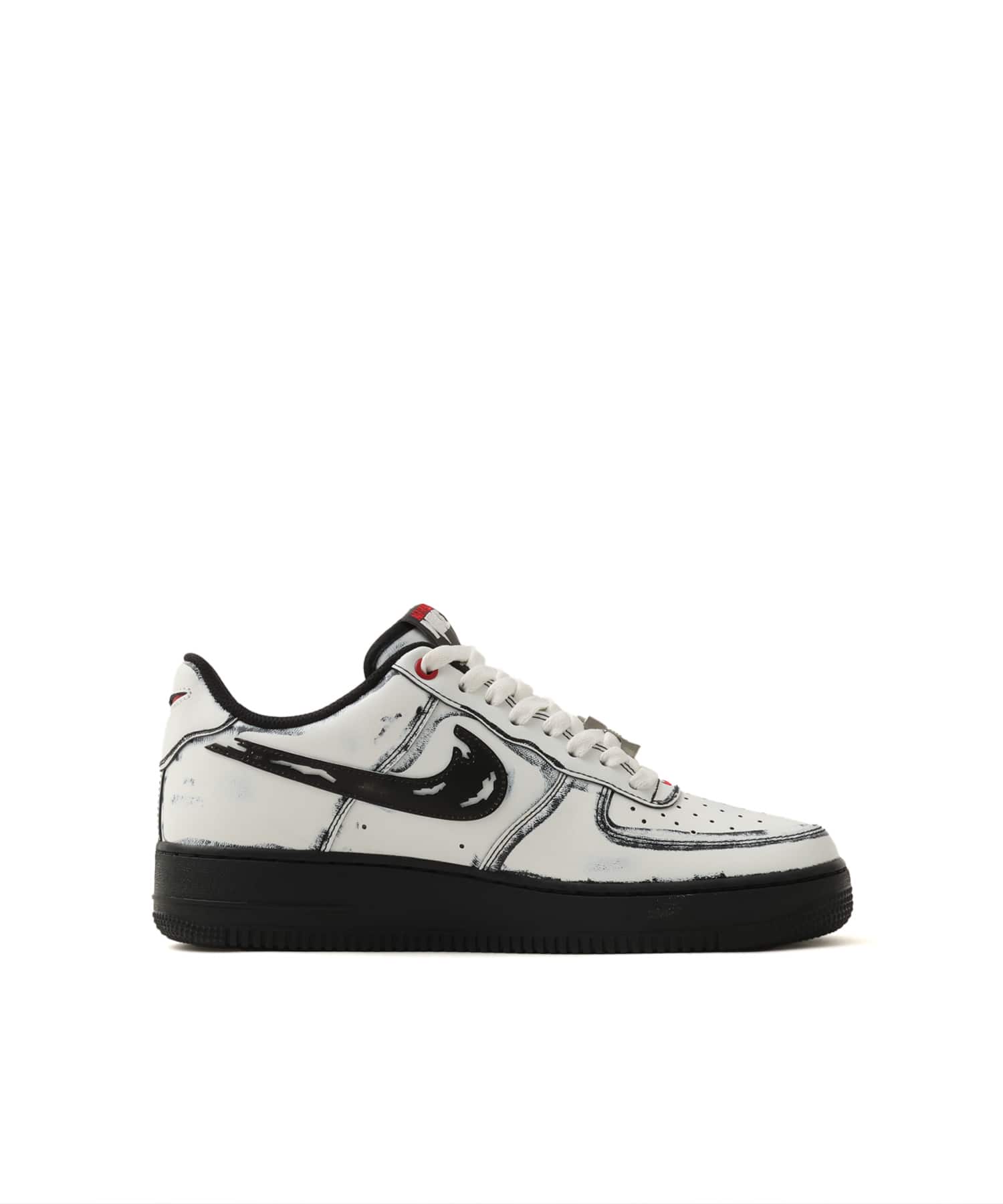 NIKE AIR FORCE 1 SUMMIT WHITE/MTLC SILVER-BLACK-GYM RED-MTLC COOL GREYの画像
