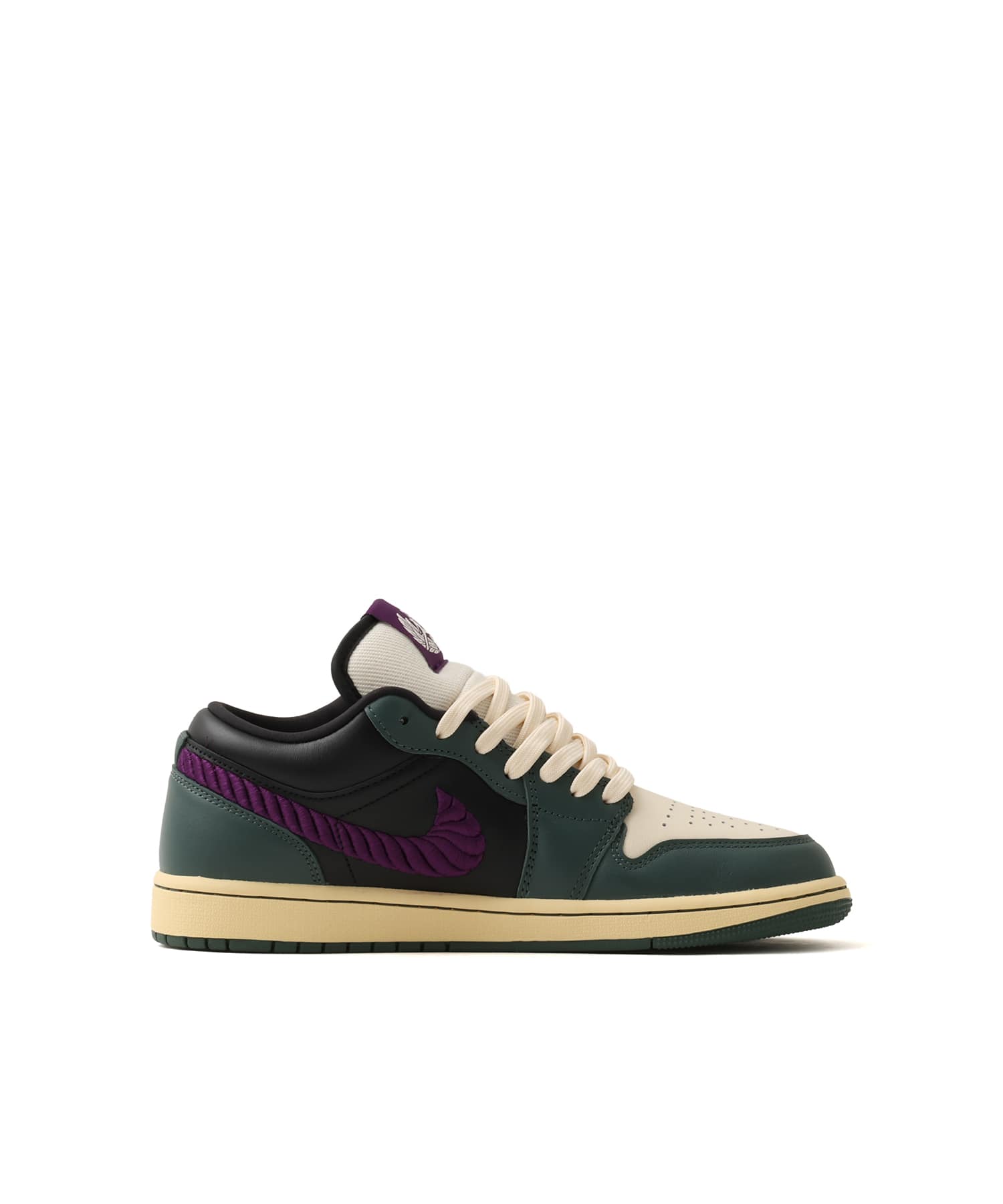 JORDAN BRAND AIR JORDAN 1 LOW SE VINTAGE GREEN/NIGHT PURPLE-BLACK-NATURALの画像