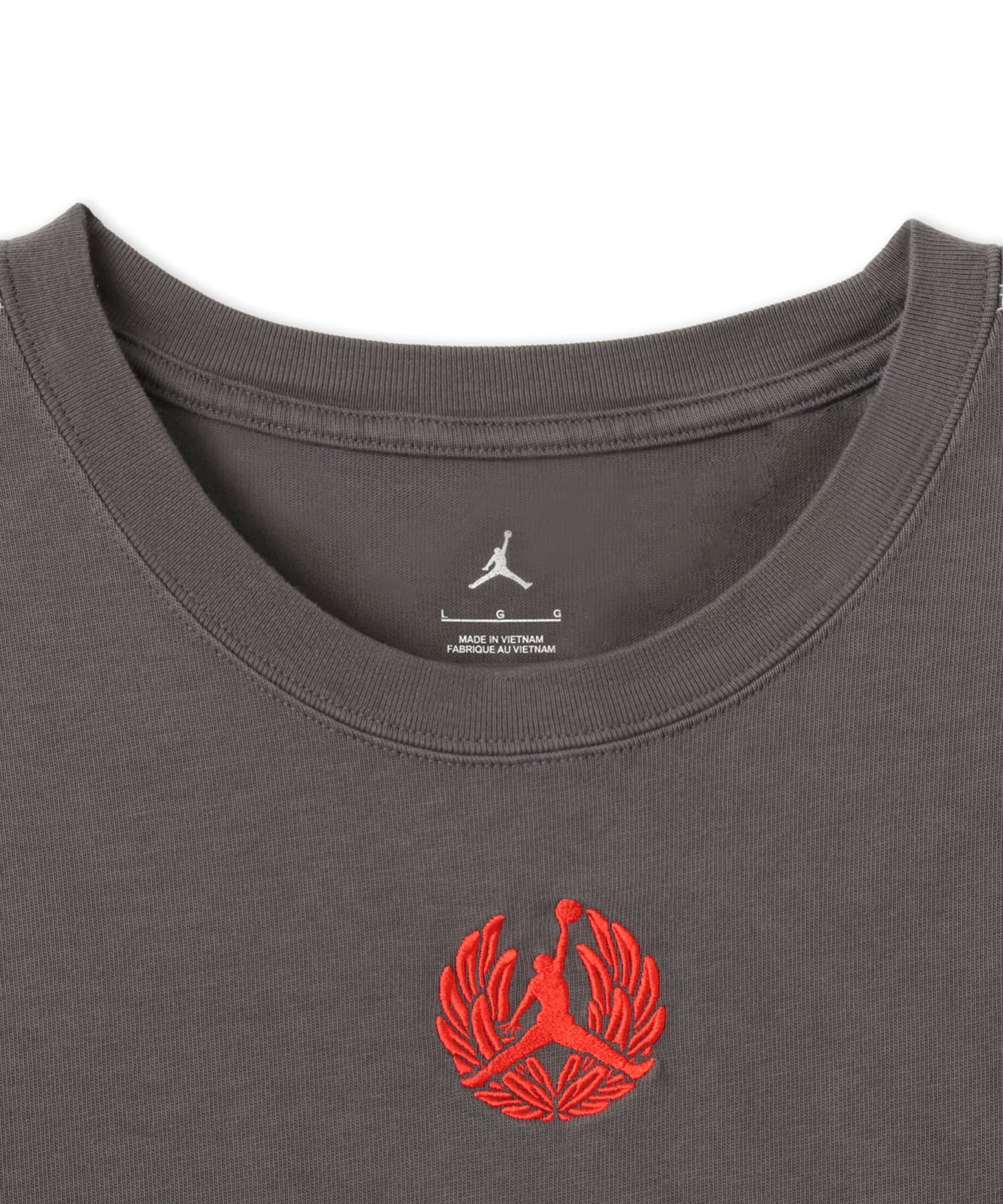 JORDAN BRAND M J FLT HVYWT SS TOP JDN APLA GRAYの画像
