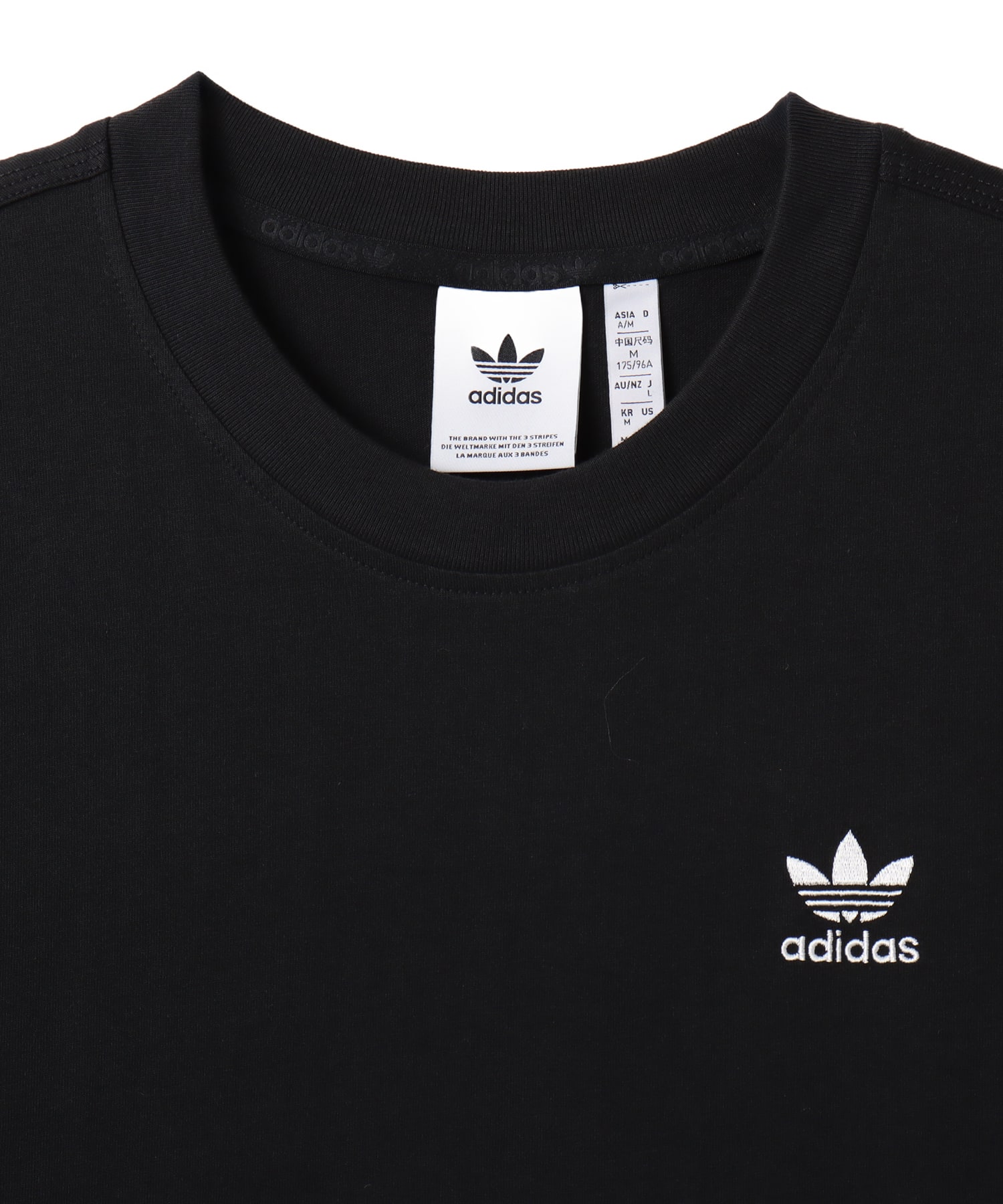 adidas TREFOIL ESSENTIALS OVERSIZED T-SHIRT ブラックの画像