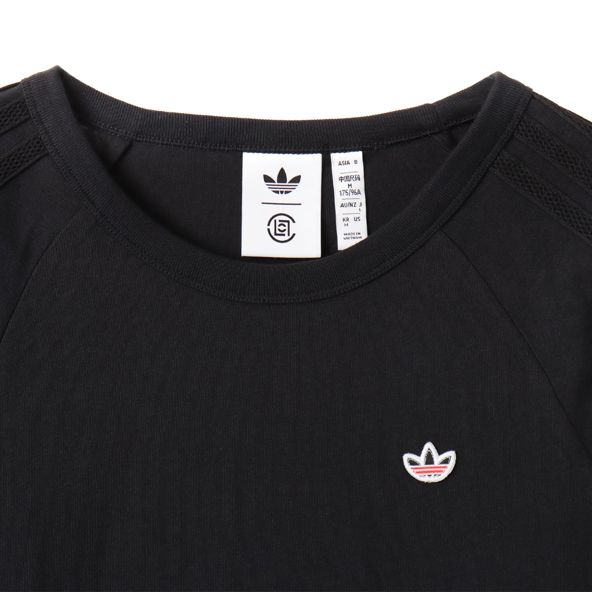 adidas CLOT RAGLAN LS ブラック（アディダス クロット ラグラン