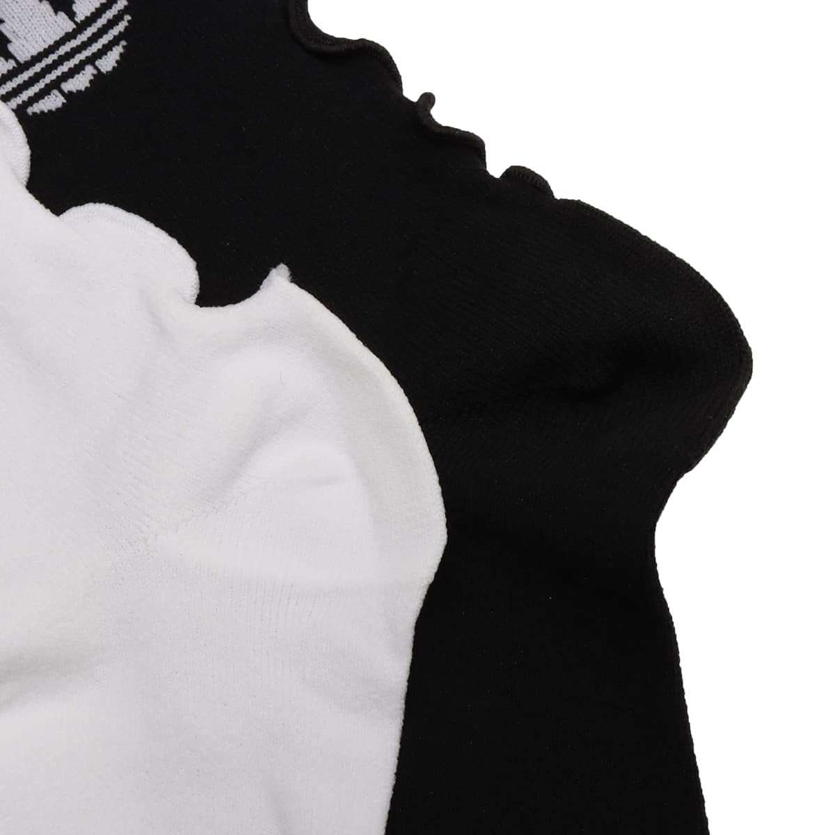 adidas RUFFLE SOCK 2P ホワイト/ブラックの画像