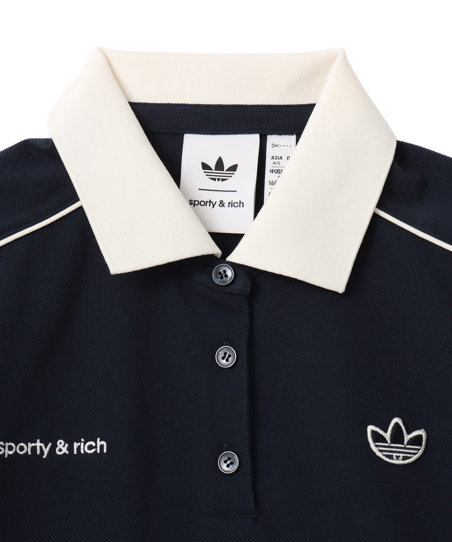 adidas SPORTY & RICH POLO TEE ナイトネイビーの画像
