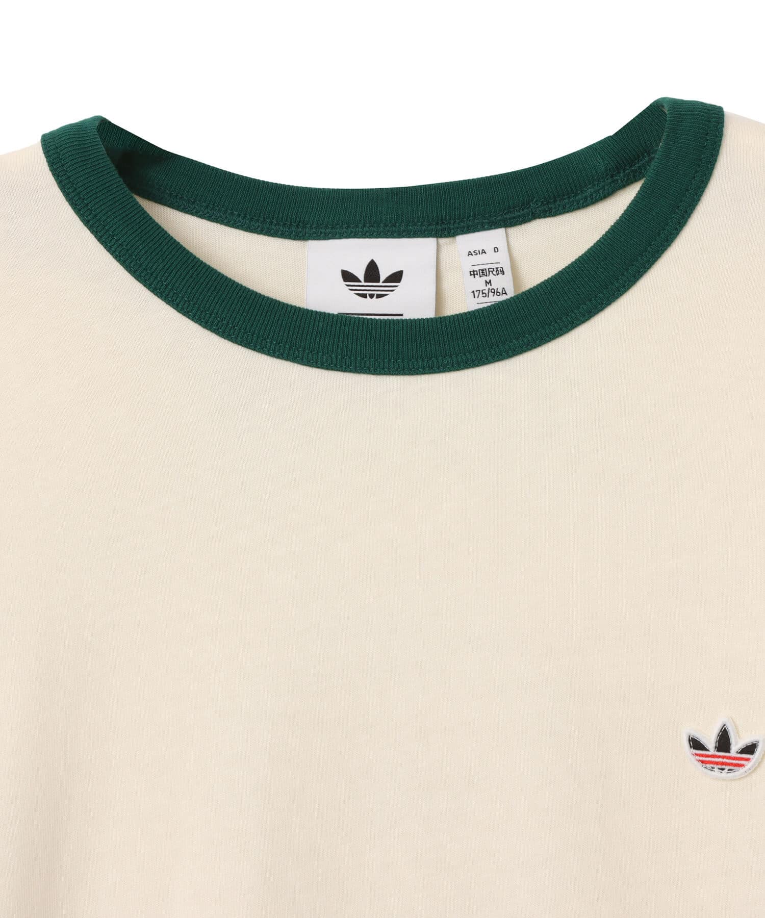 adidas CLOT RIB TEE BY EDISON CHEN クリームホワイトの画像