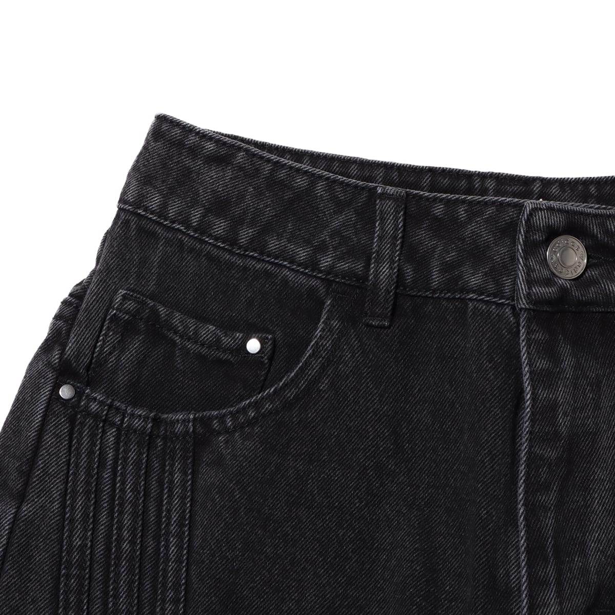 adidas WOMENS DENIM CAPRI SHORT BLACK の画像