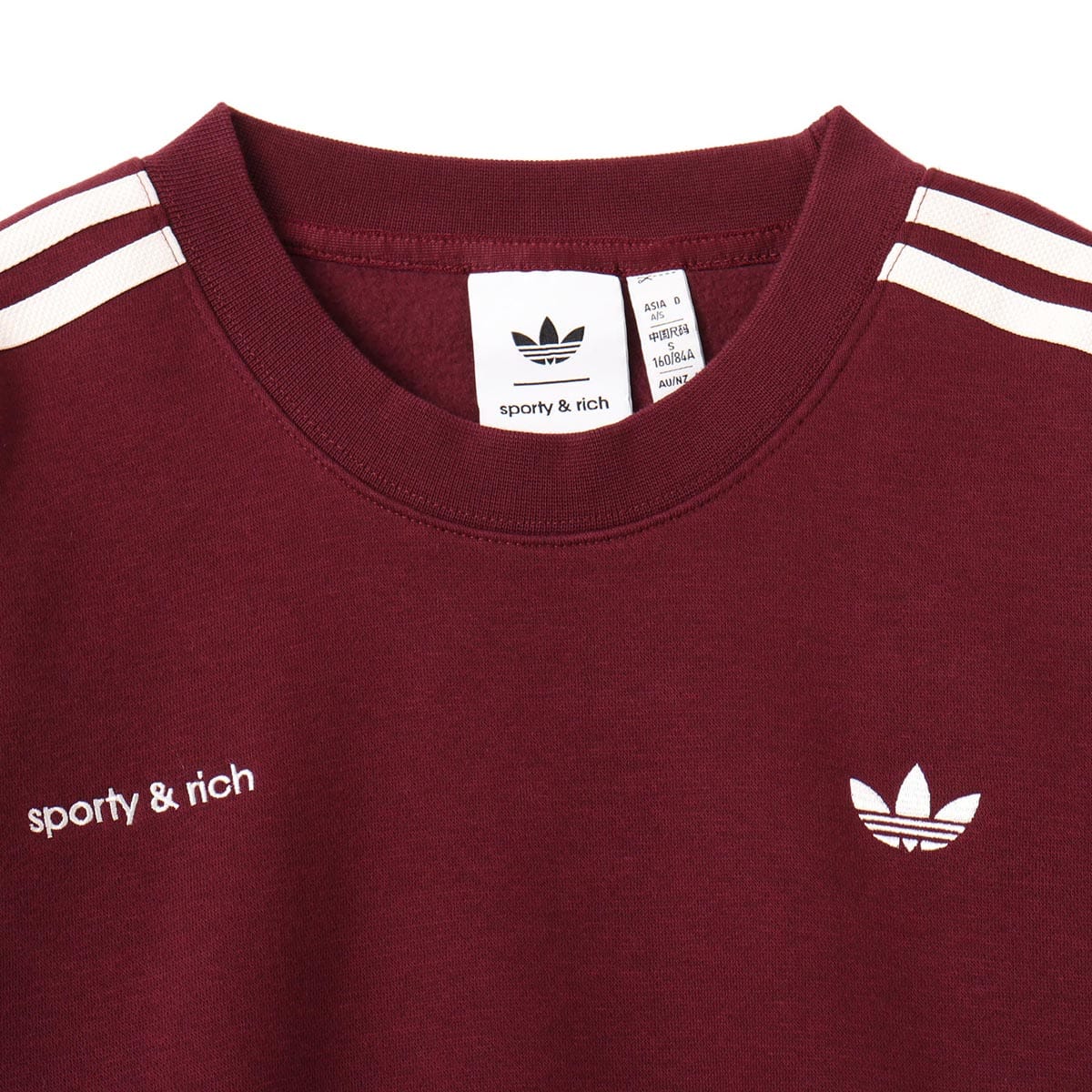 お歳暮 2024 adidas マルーン（アディダス SWEATSHIRT RICH & SPORTY トップス